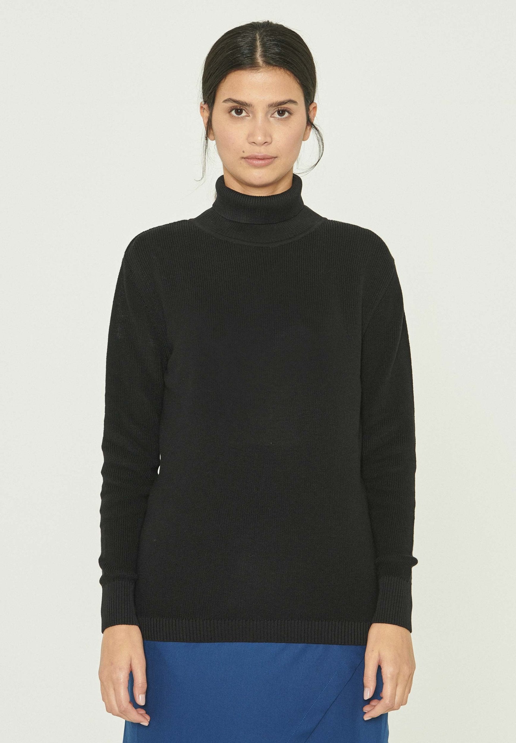 Rollkragenpullover aus Bio-Baumwolle