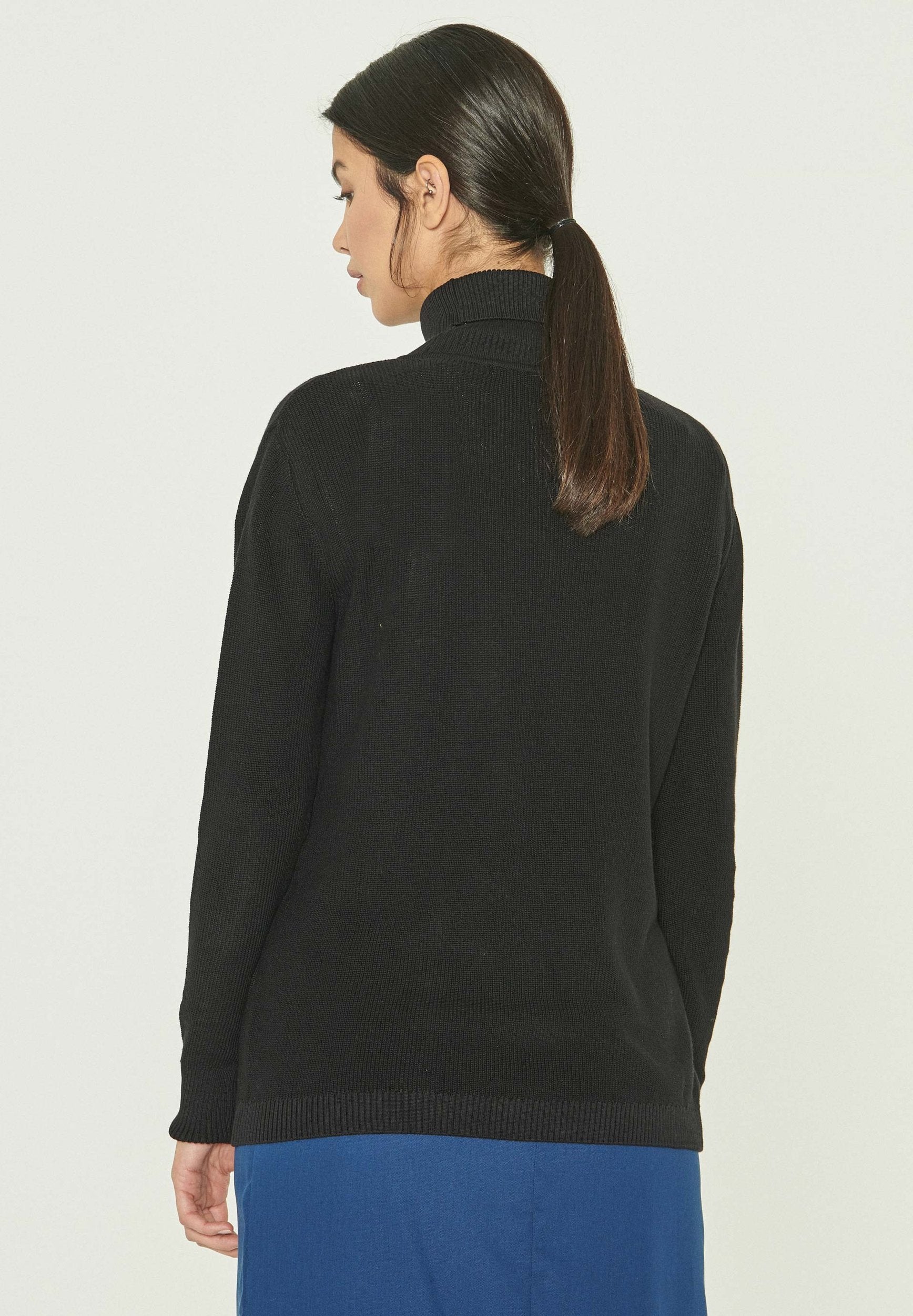 Rollkragenpullover aus Bio-Baumwolle