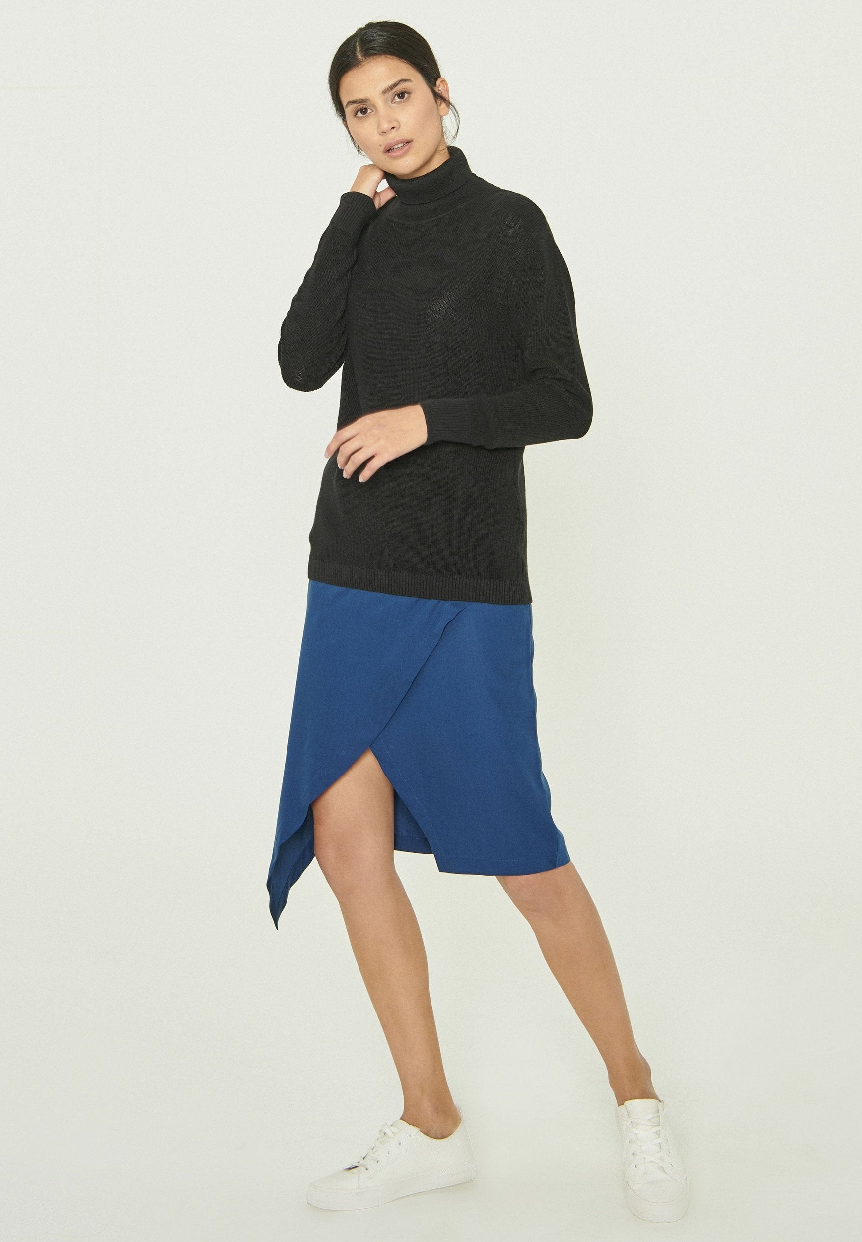 Rollkragenpullover aus Bio-Baumwolle