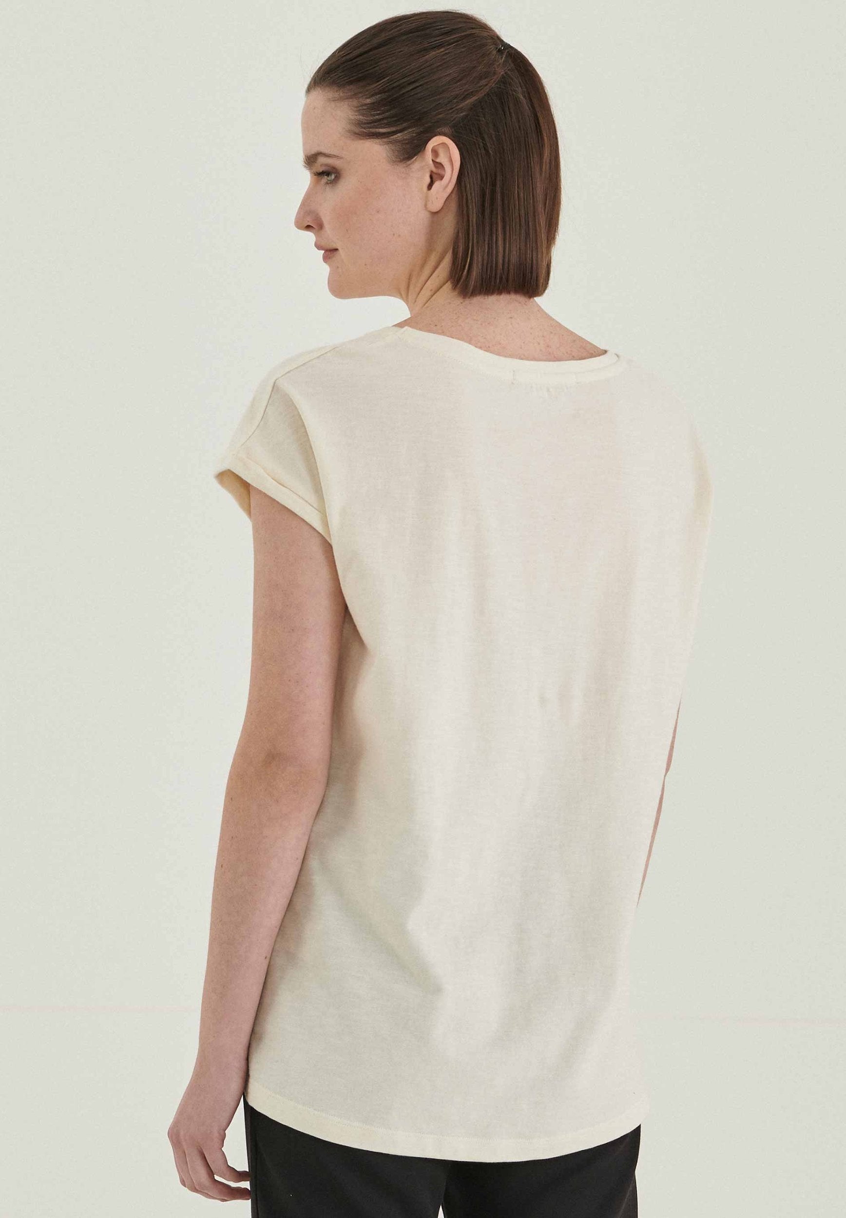 T-Shirt aus Bio-Baumwolle mit Stickerei