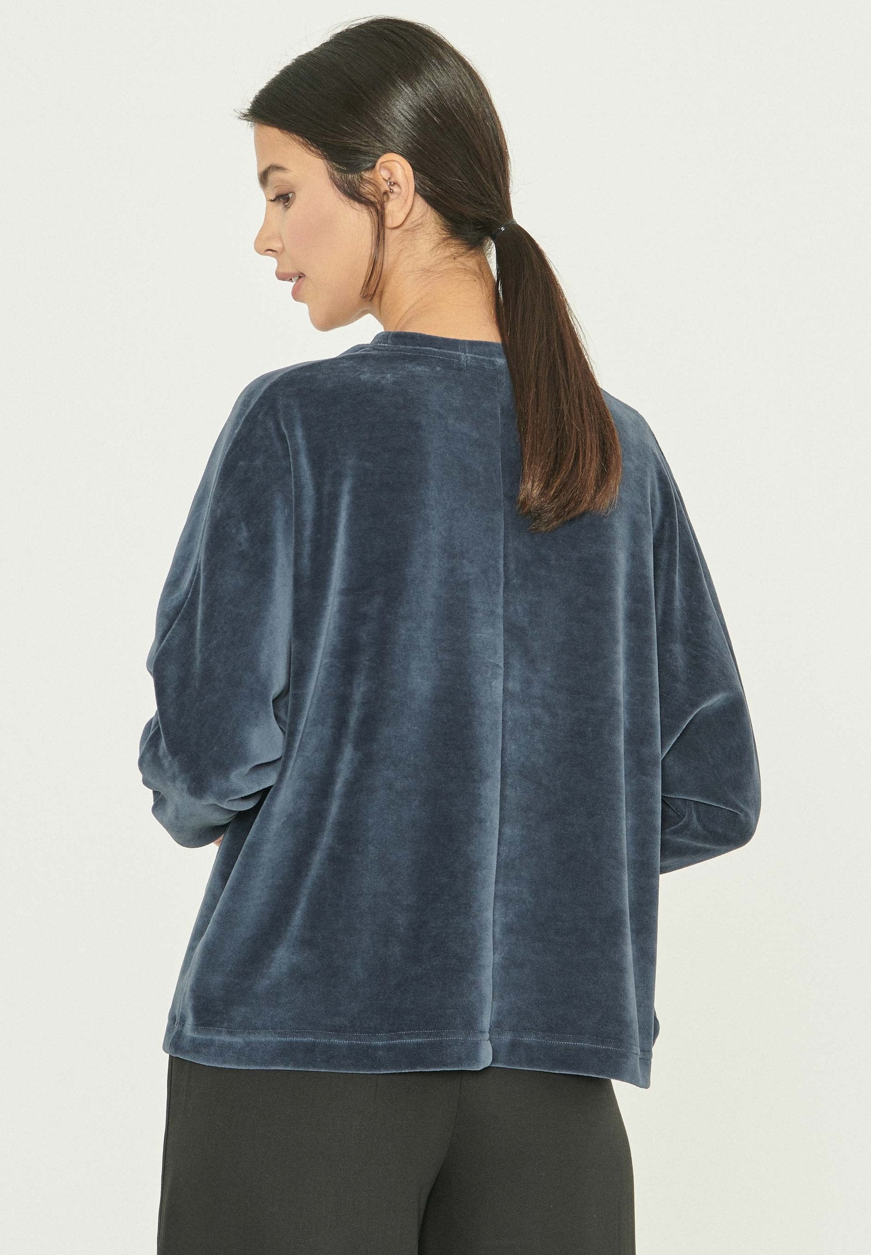 Samtbluse aus Bio-Baumwolle