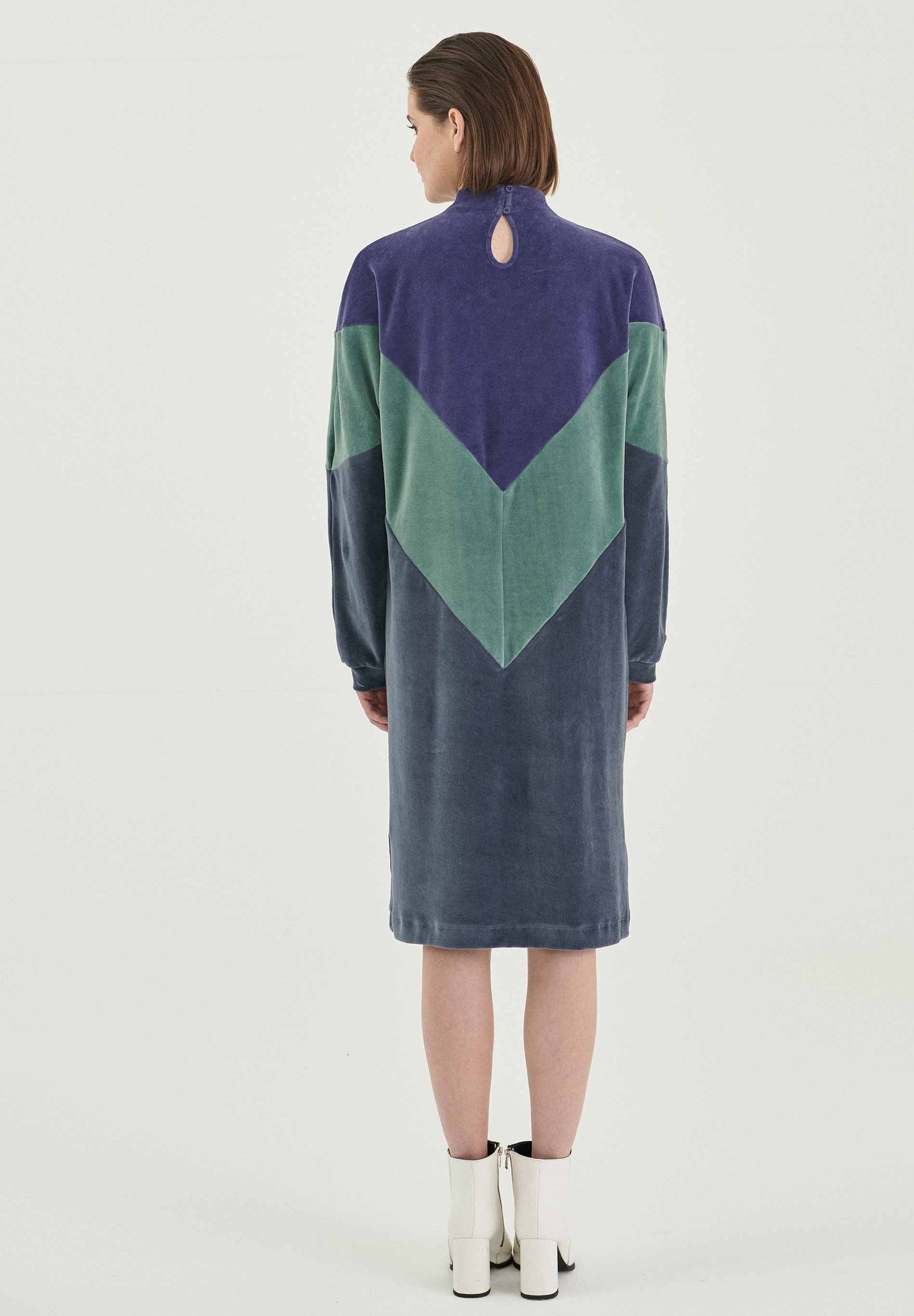 Samtkleid aus Bio-Baumwolle