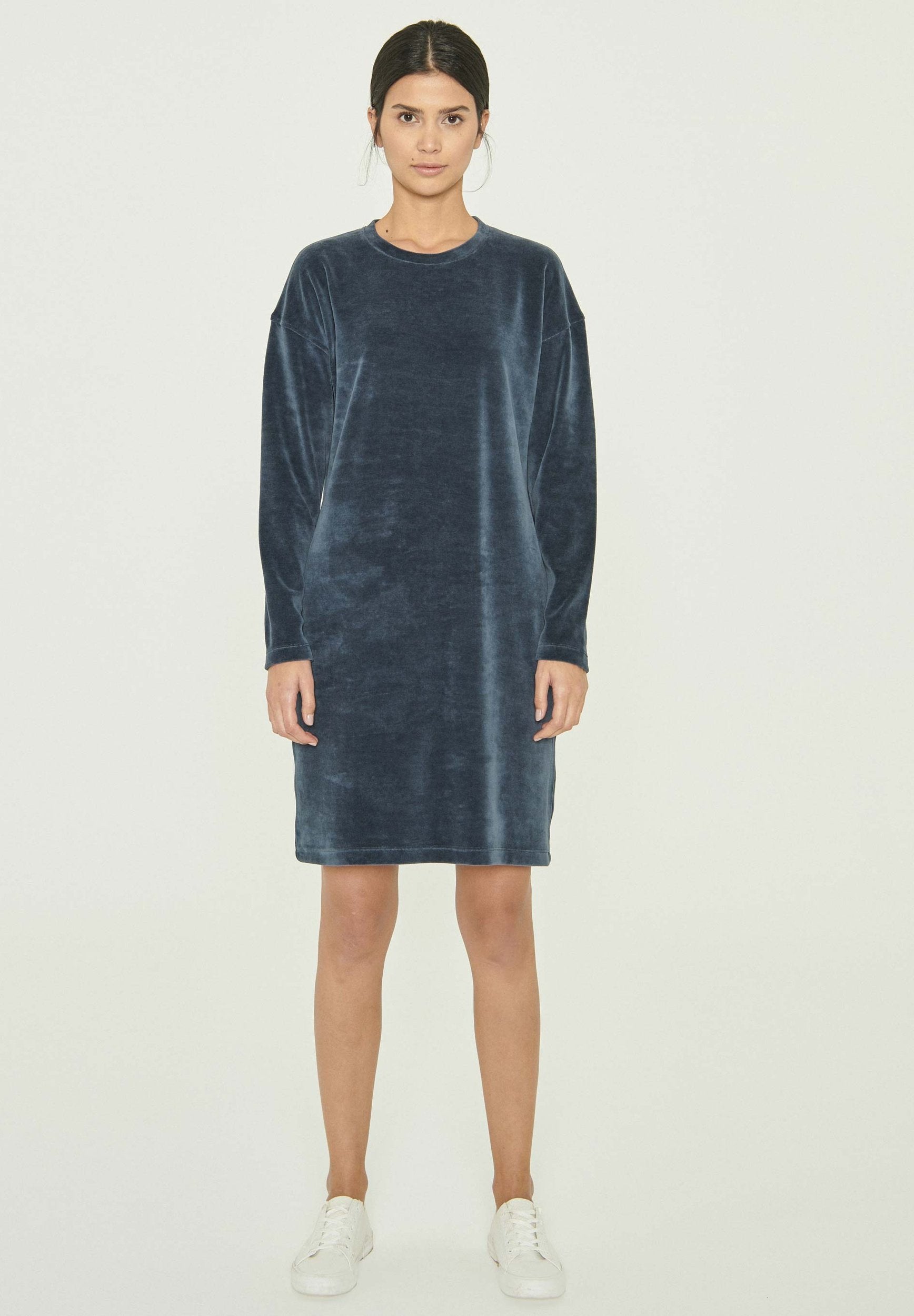 Samtkleid aus Bio-Baumwolle