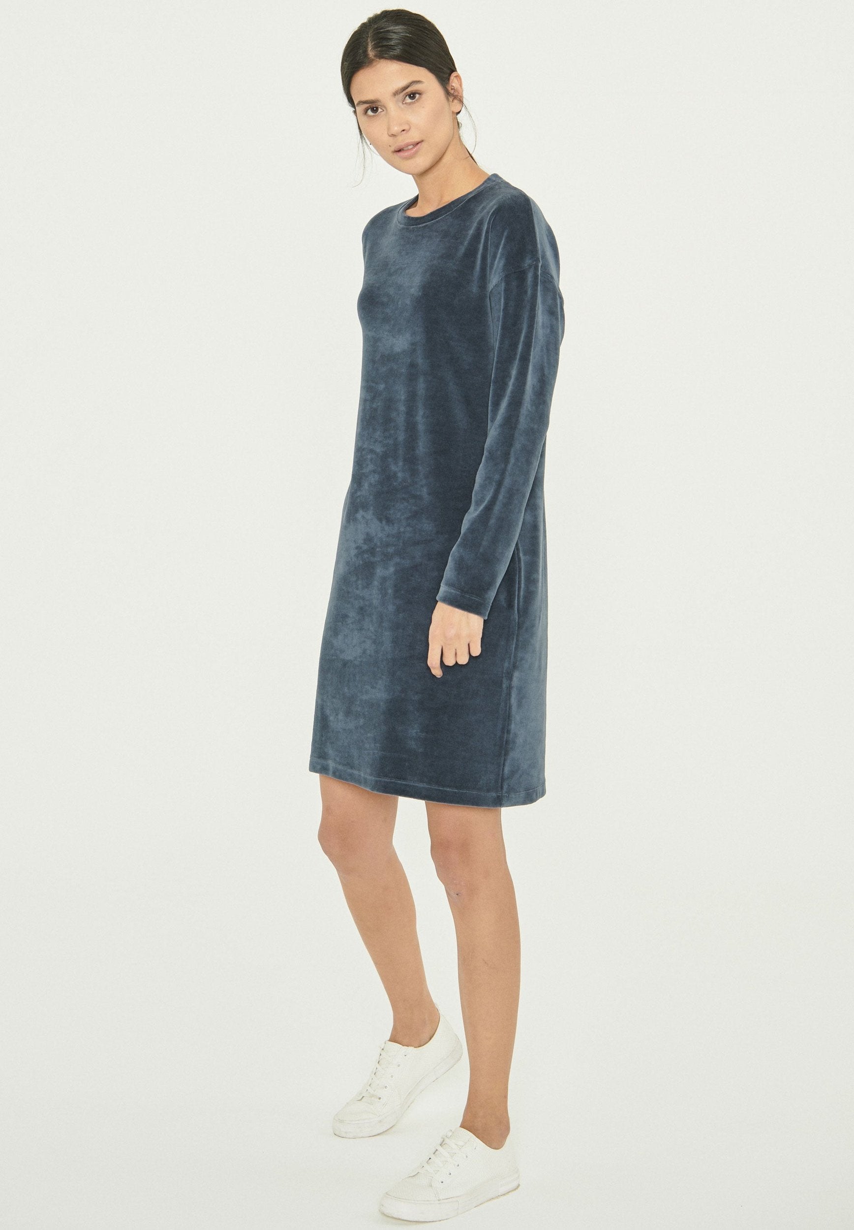 Samtkleid aus Bio-Baumwolle
