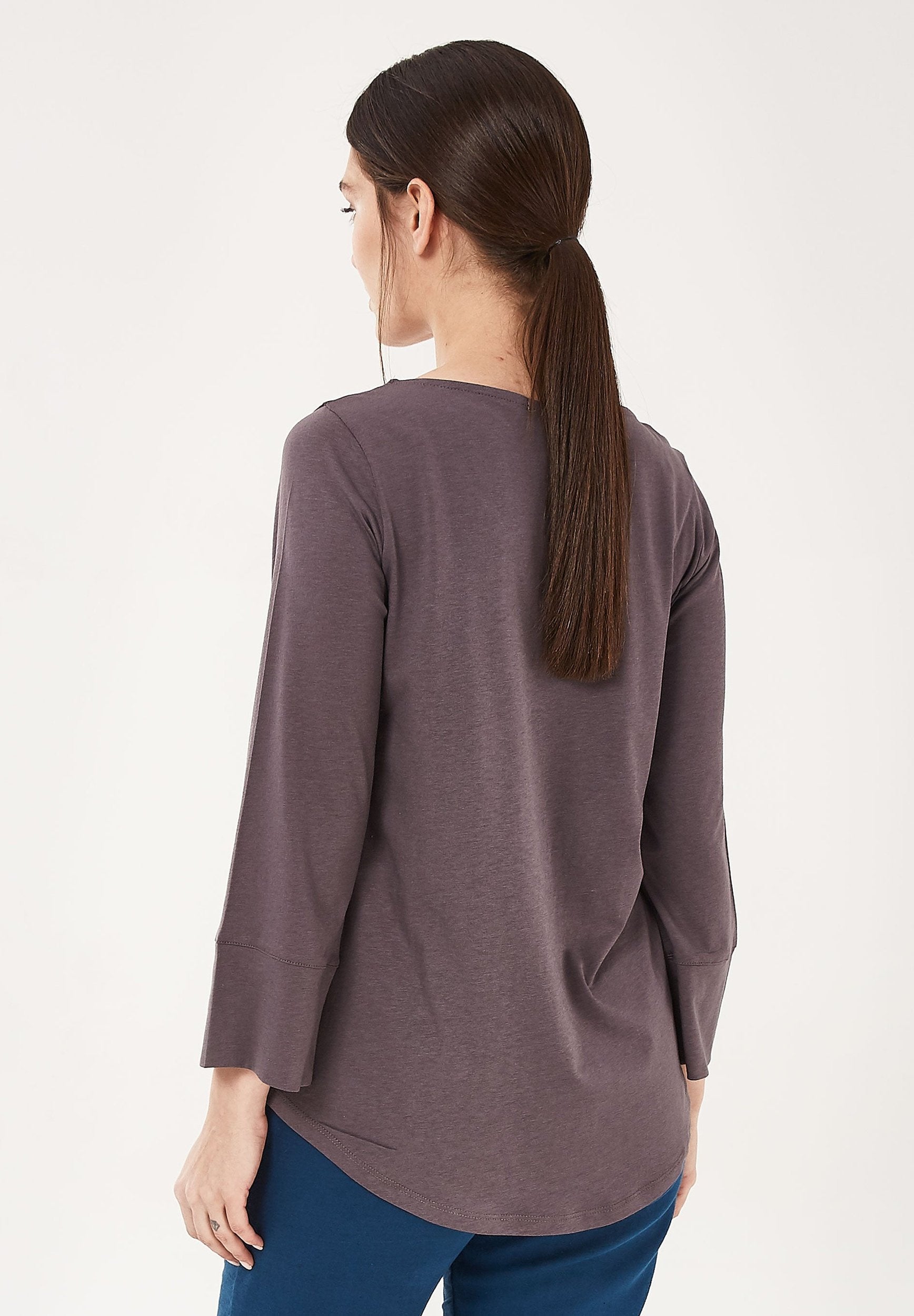 T-Shirt aus TENCEL™ Lyocell-Mix mit 3/4-Arm