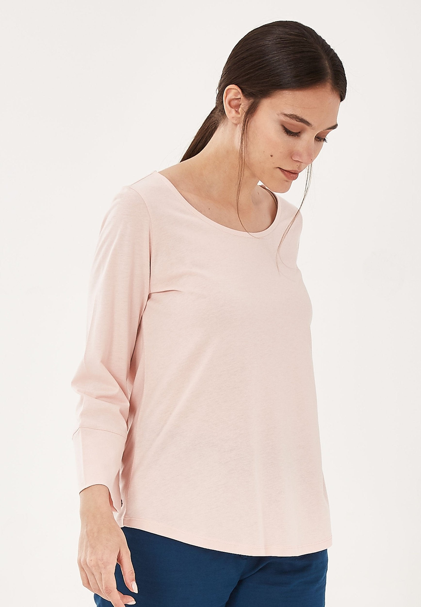 T-Shirt aus TENCEL™ Lyocell-Mix mit 3/4-Arm