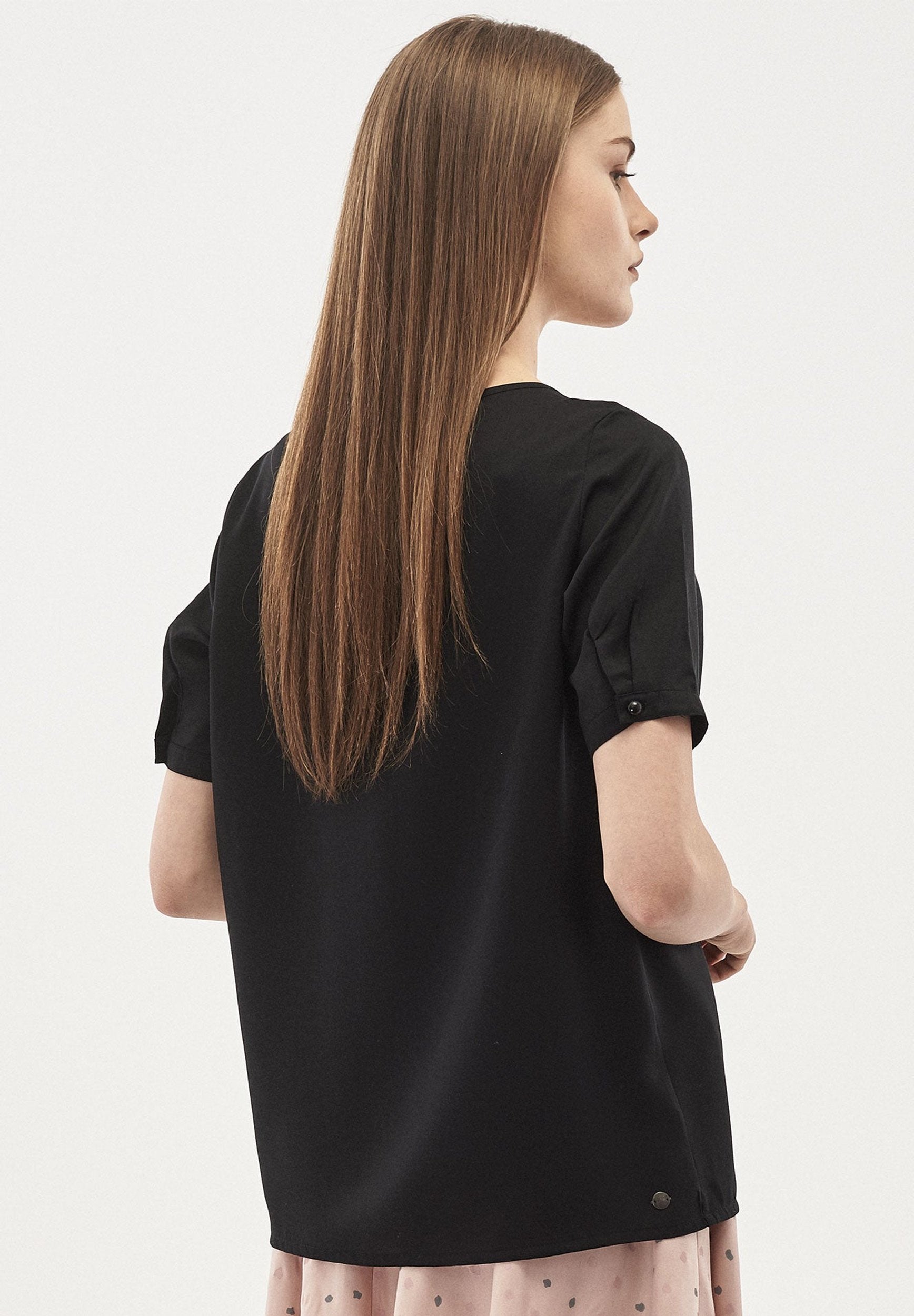 Kurzarm Bluse aus TENCEL™ Lyocell