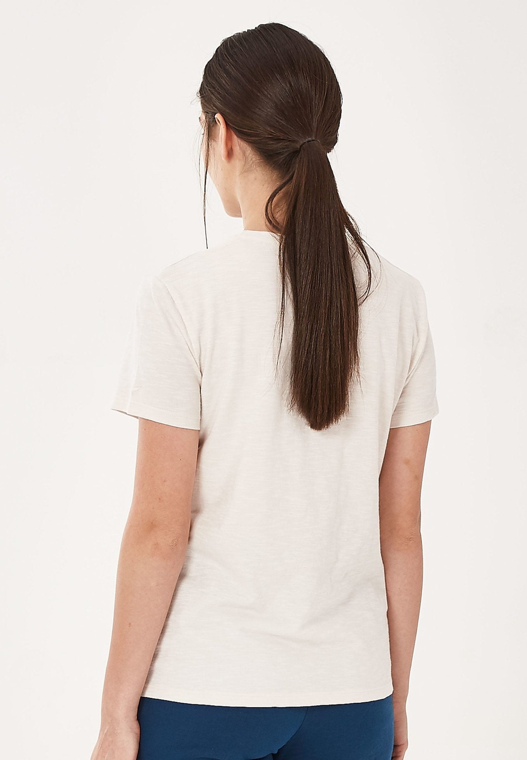 T-Shirt aus Bio-Baumwolle mit V-Ausschnitt