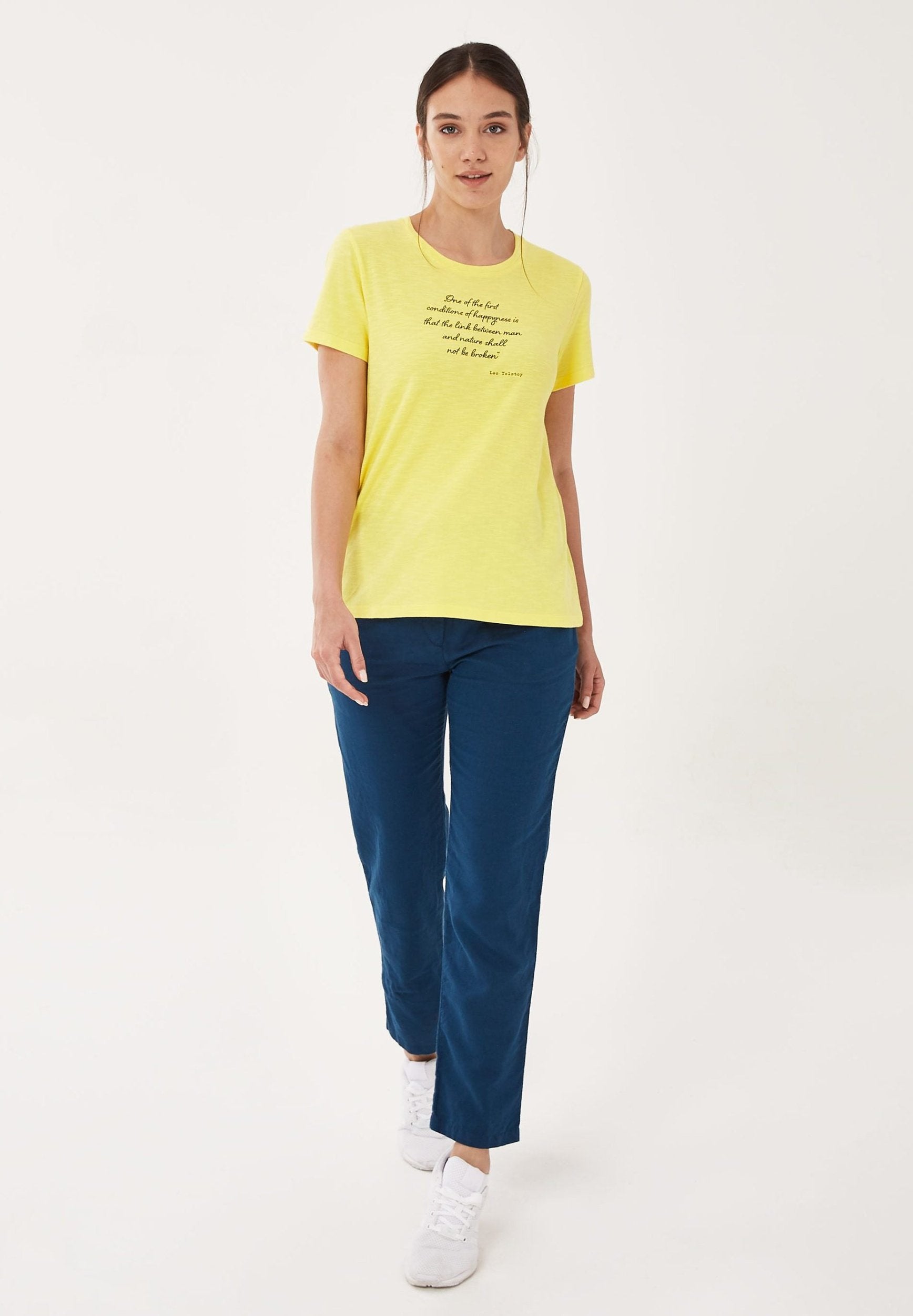 T-Shirt aus Bio-Baumwolle mit Text-Print