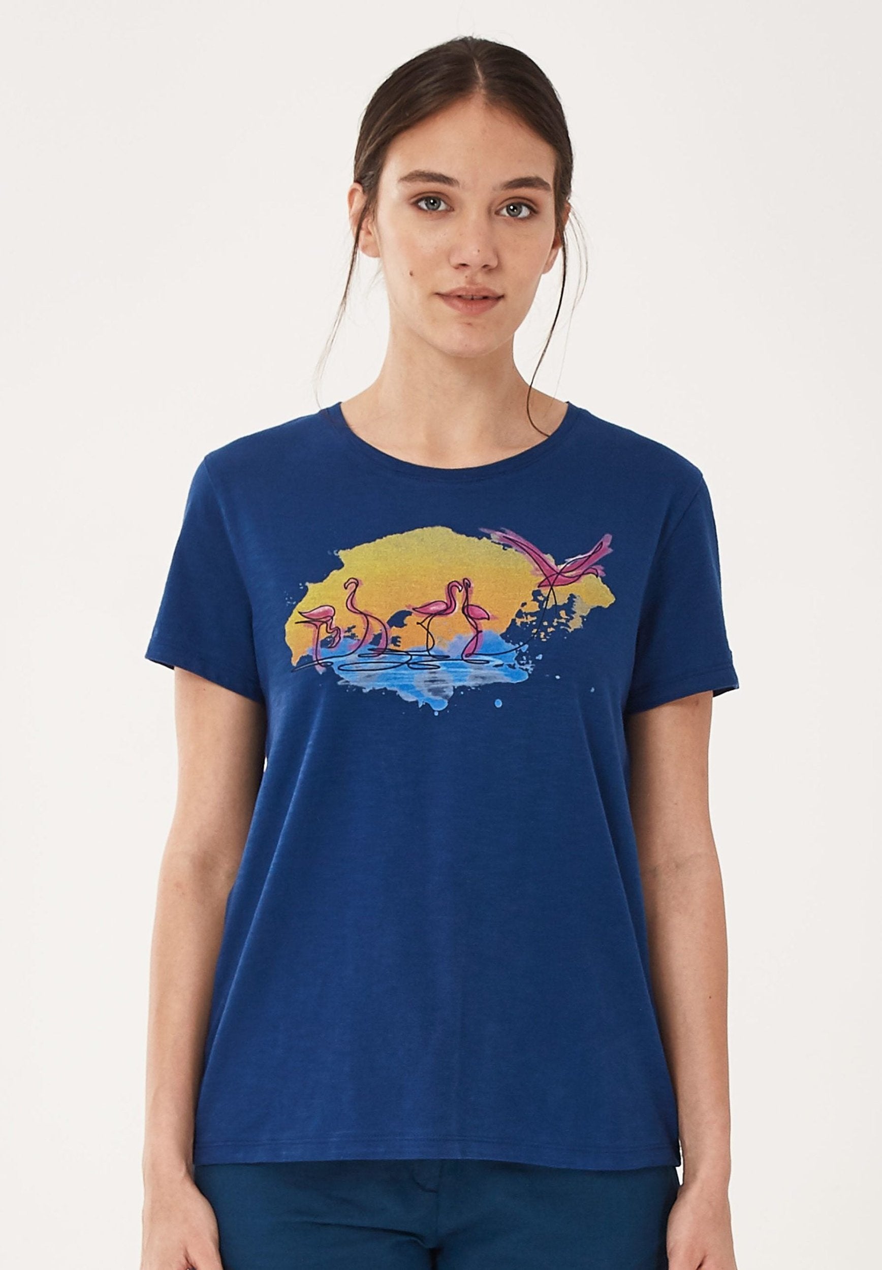 T-Shirt aus Bio-Baumwolle mit Print | Nachhaltige Mode Damen