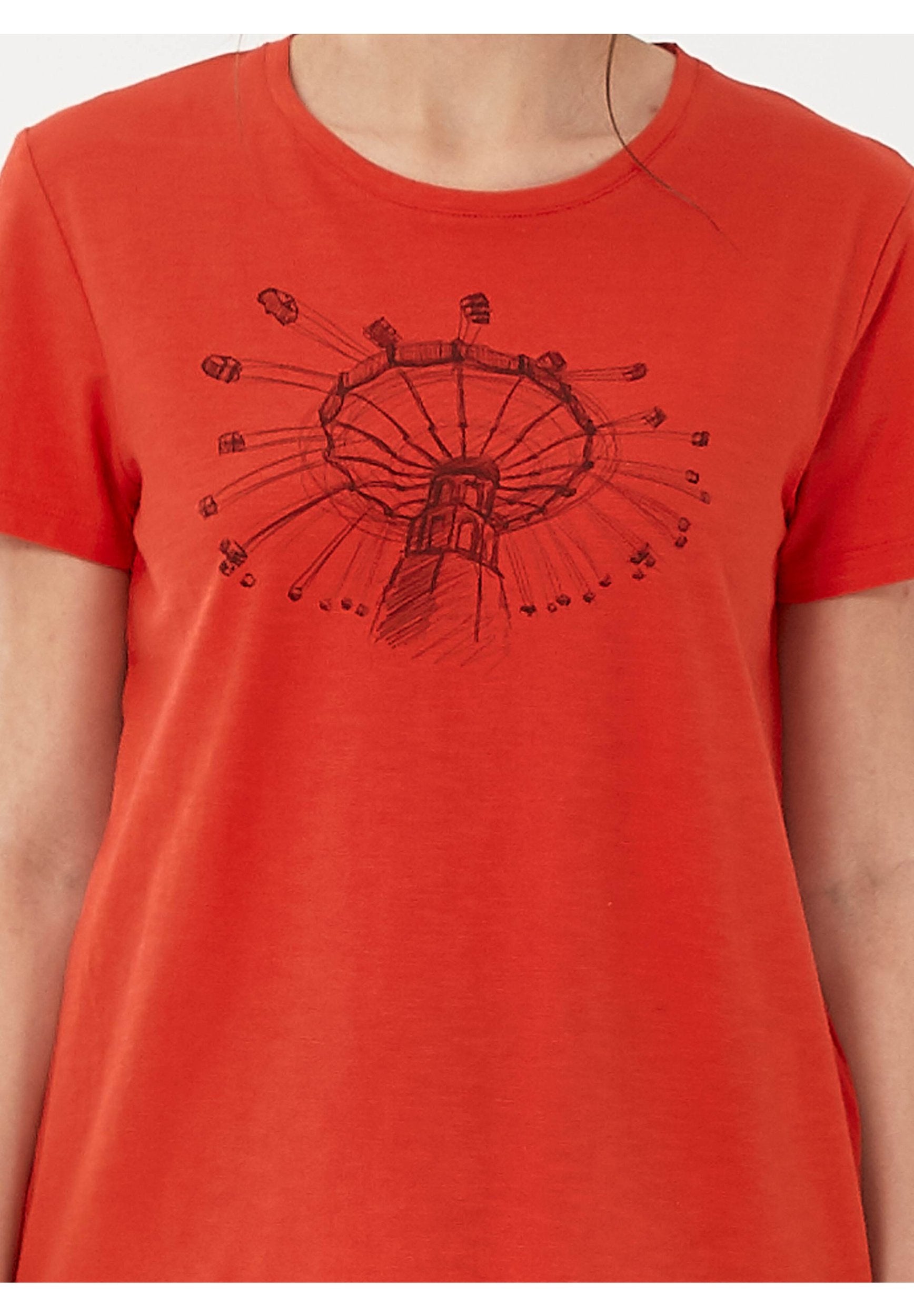 T-Shirt aus Bio-Baumwolle mit Print