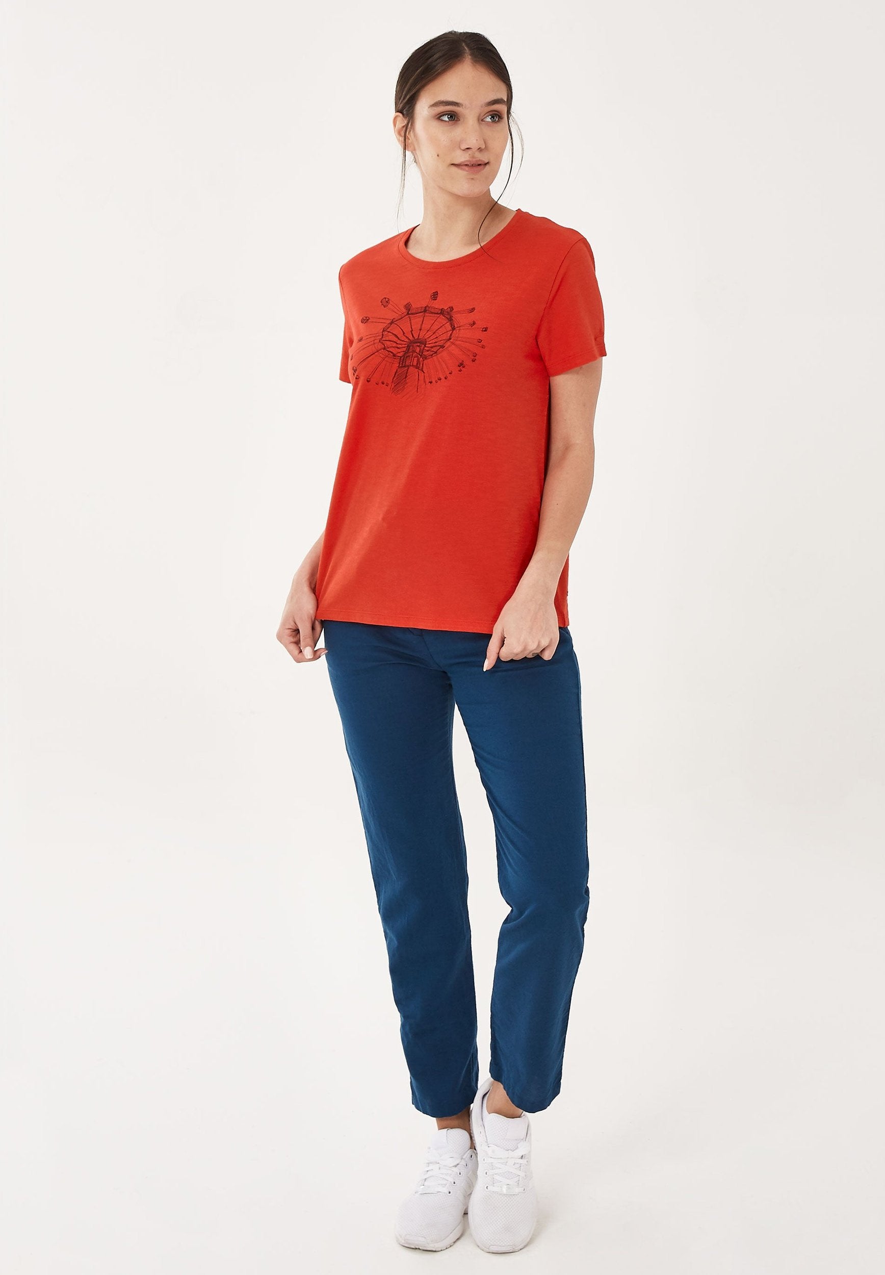 T-Shirt aus Bio-Baumwolle mit Print