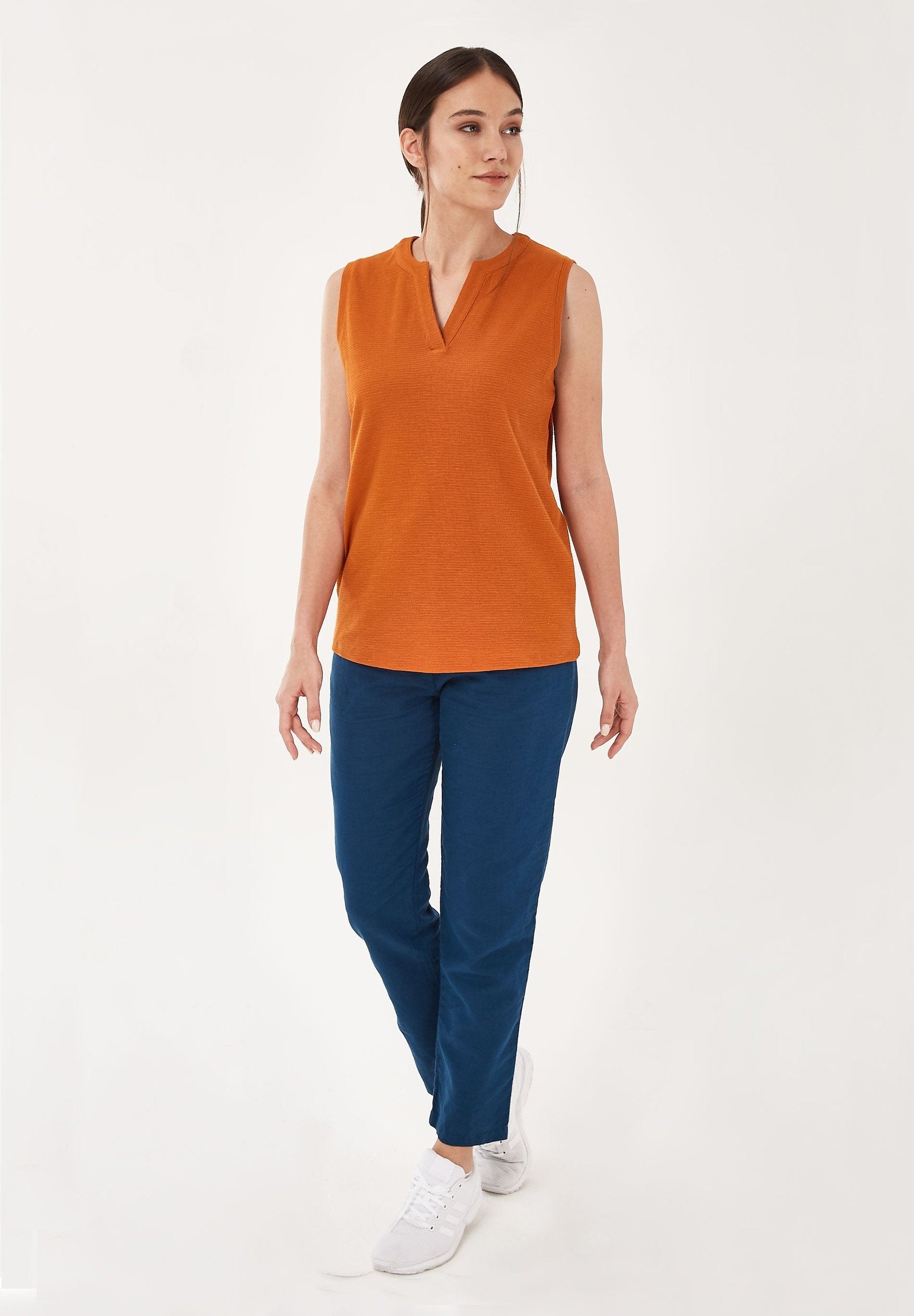 Top aus Bio-Baumwolle in Jacquard Jersey