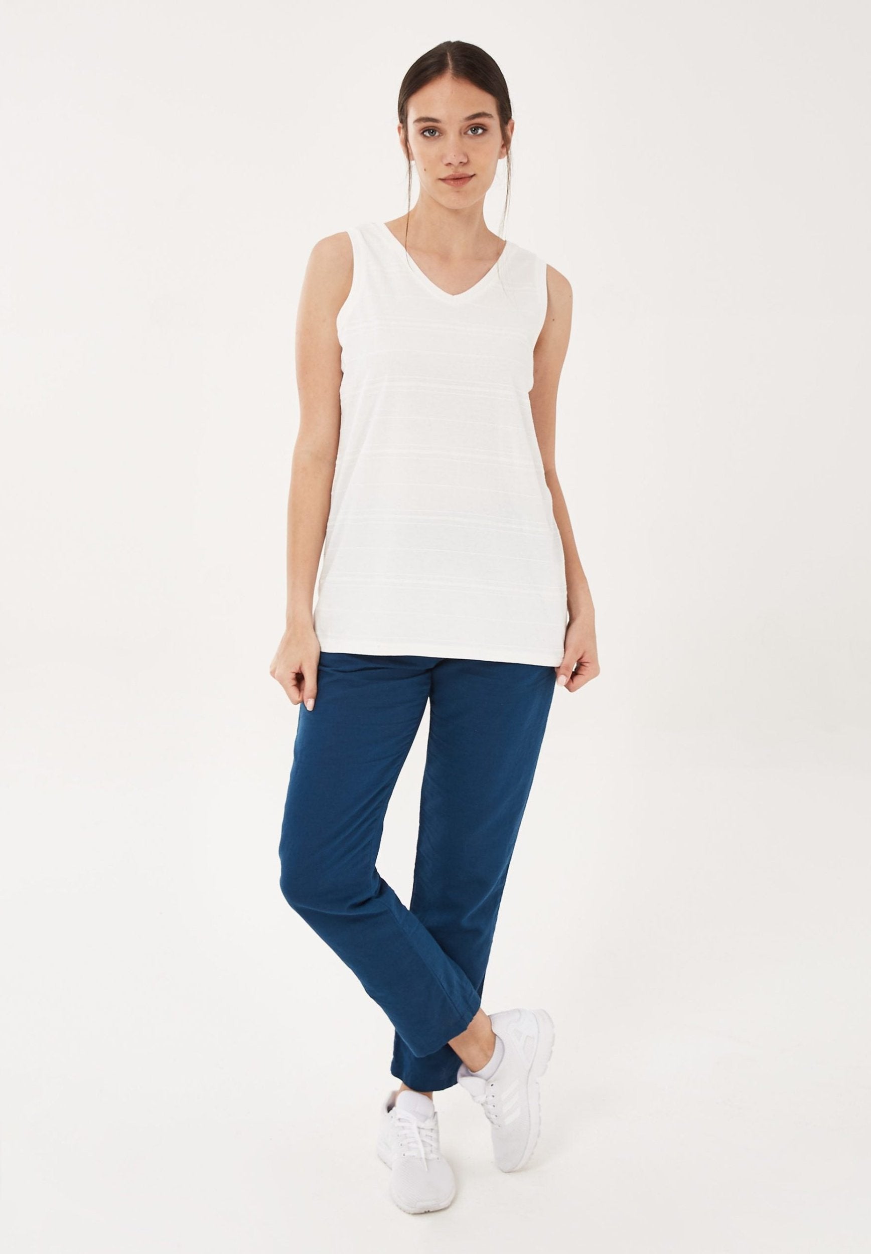 Top aus Bio-Baumwolle in Jacquard Jersey