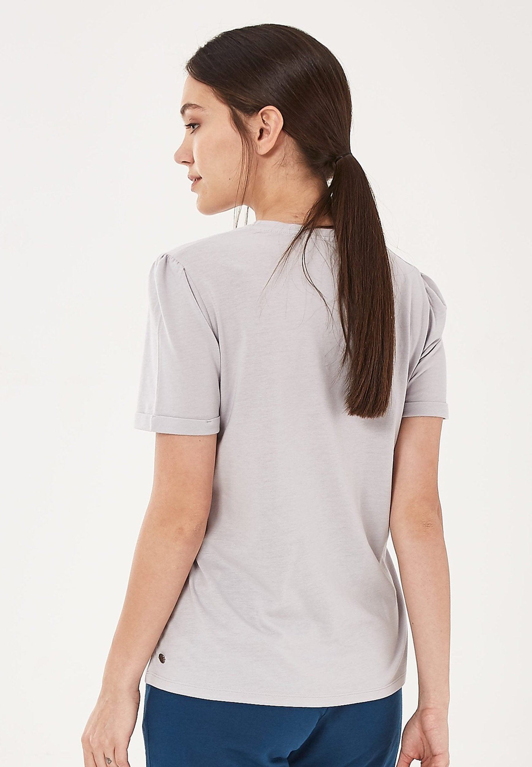 T-Shirt aus TENCEL™ Lyocell- Bio-Baumwolle-Mix