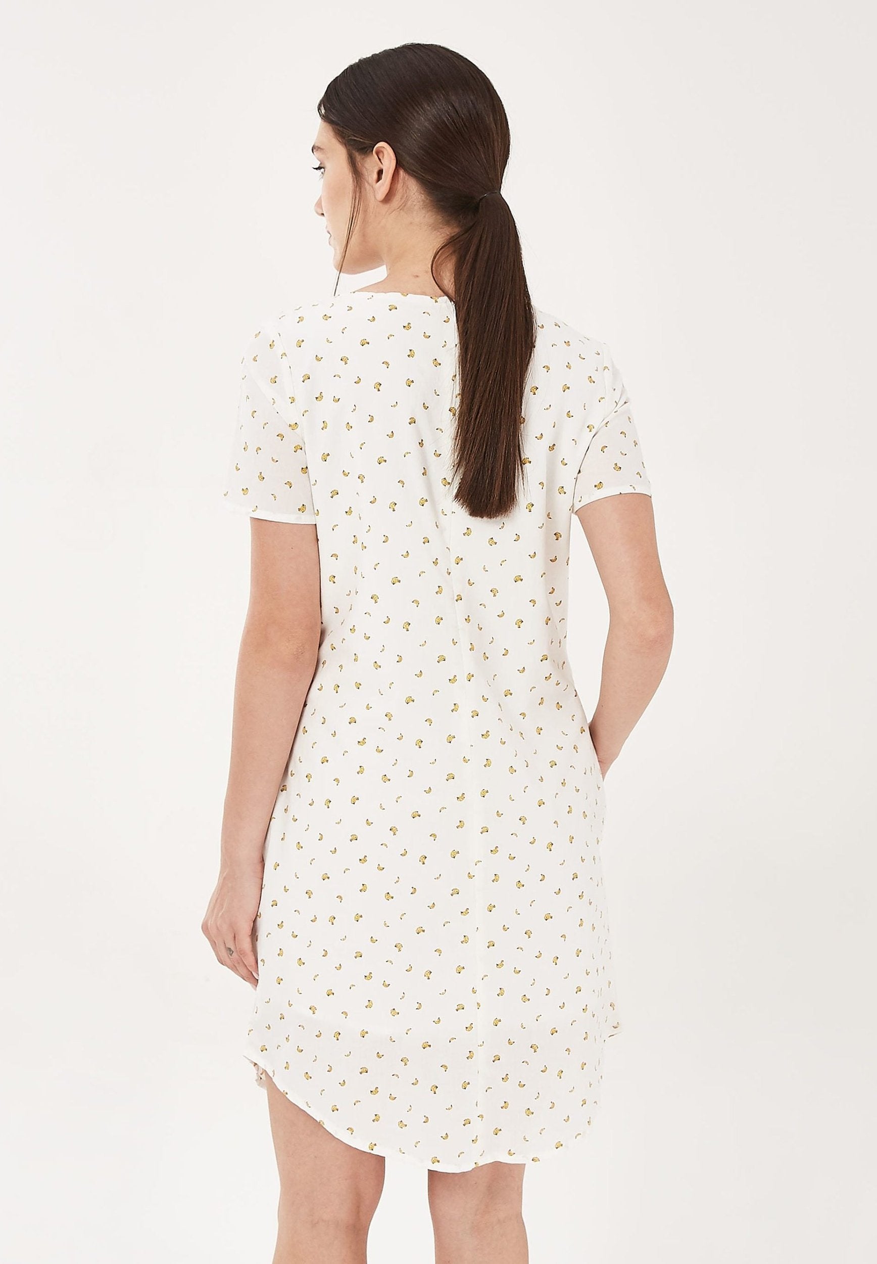 Kleid aus Bio-Baumwolle mit Allover-Print