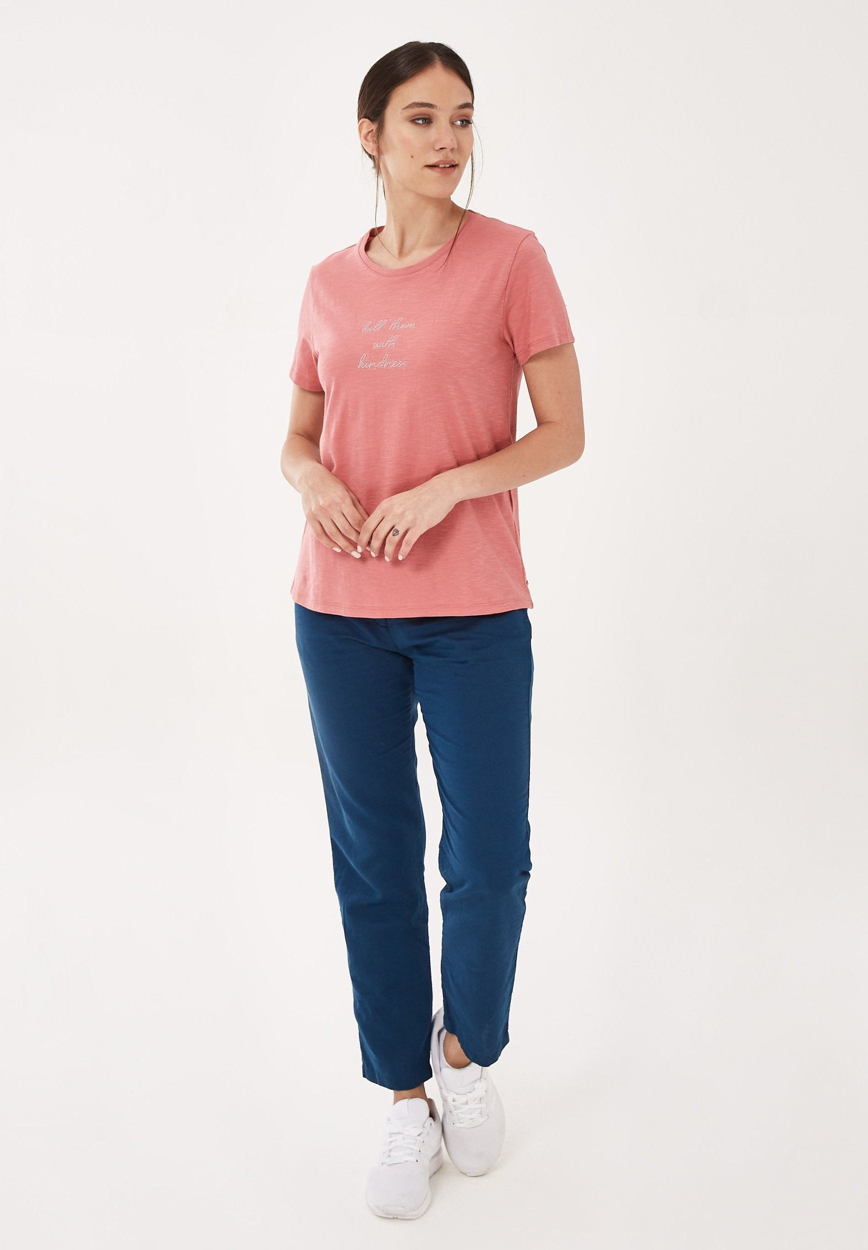 T-Shirt aus Bio-Baumwolle mit Text-Print