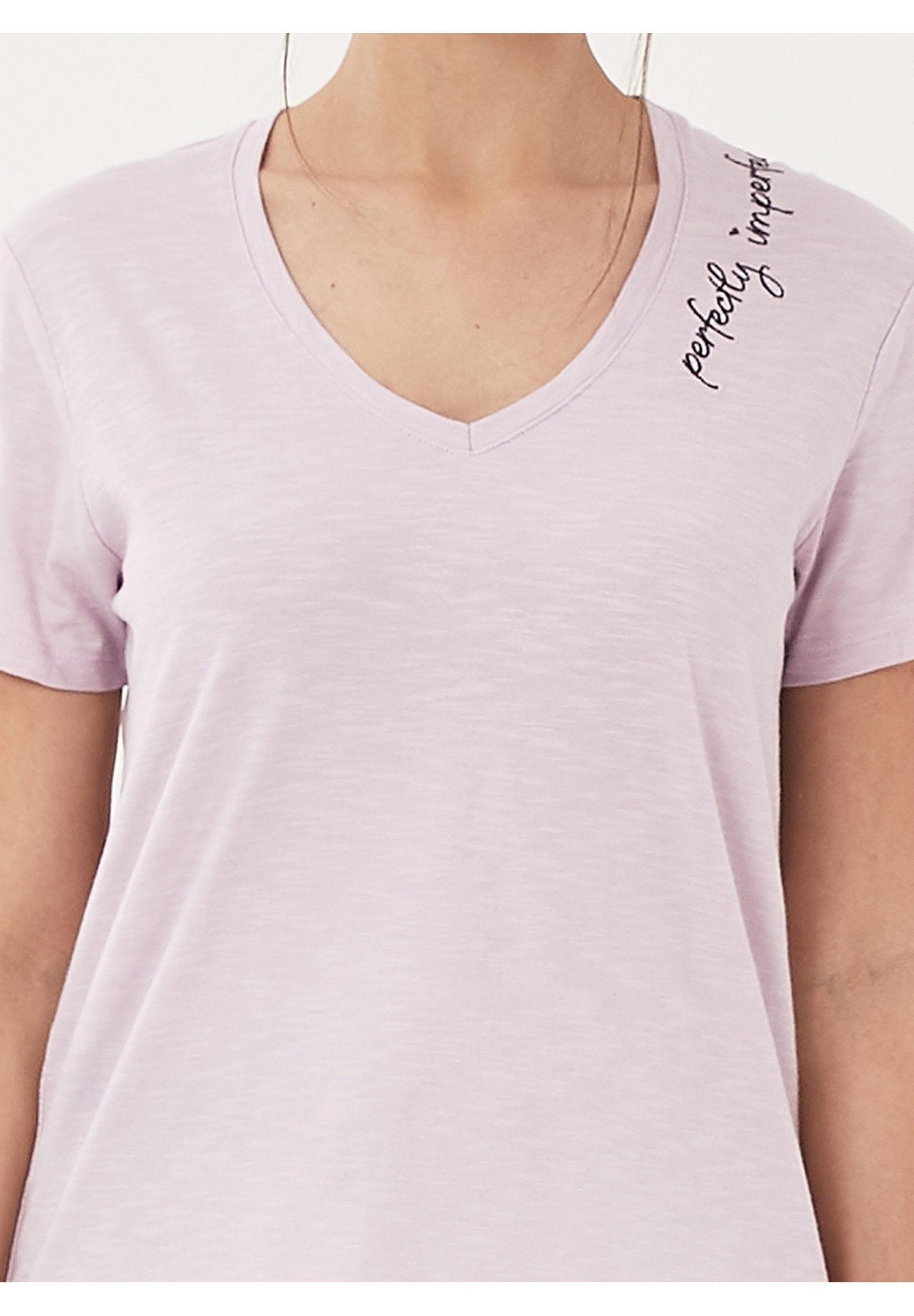 T-Shirt aus Bio-Baumwolle mit Stickerei