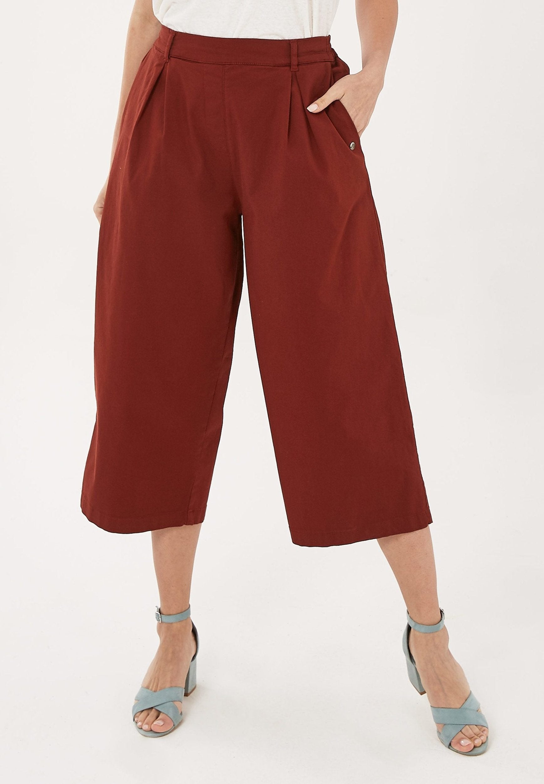 Hose aus Bio-Baumwolle-Elasthan-Mix in 7/8-Länge | Eco Damenmode