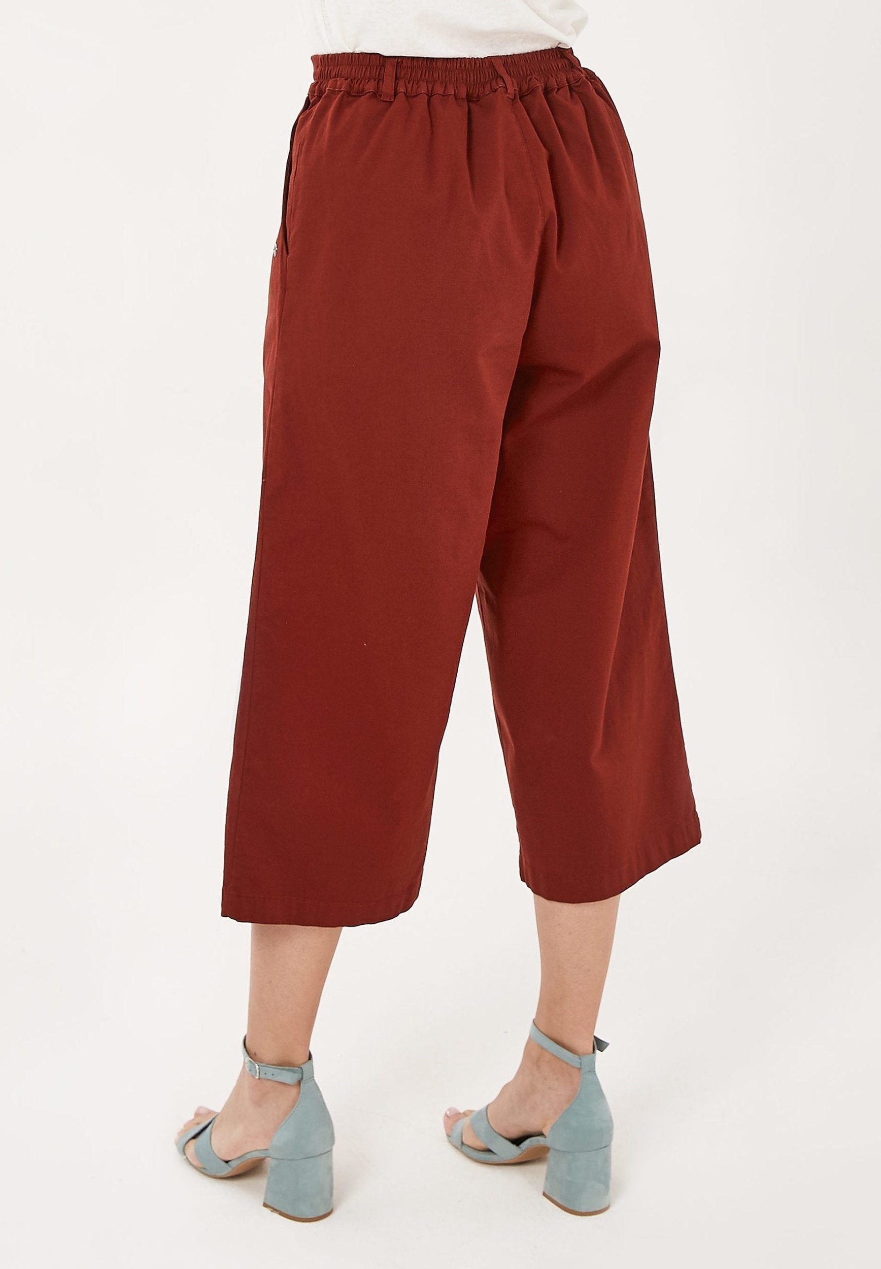 Hose aus Bio-Baumwolle-Elasthan-Mix in 7/8-Länge