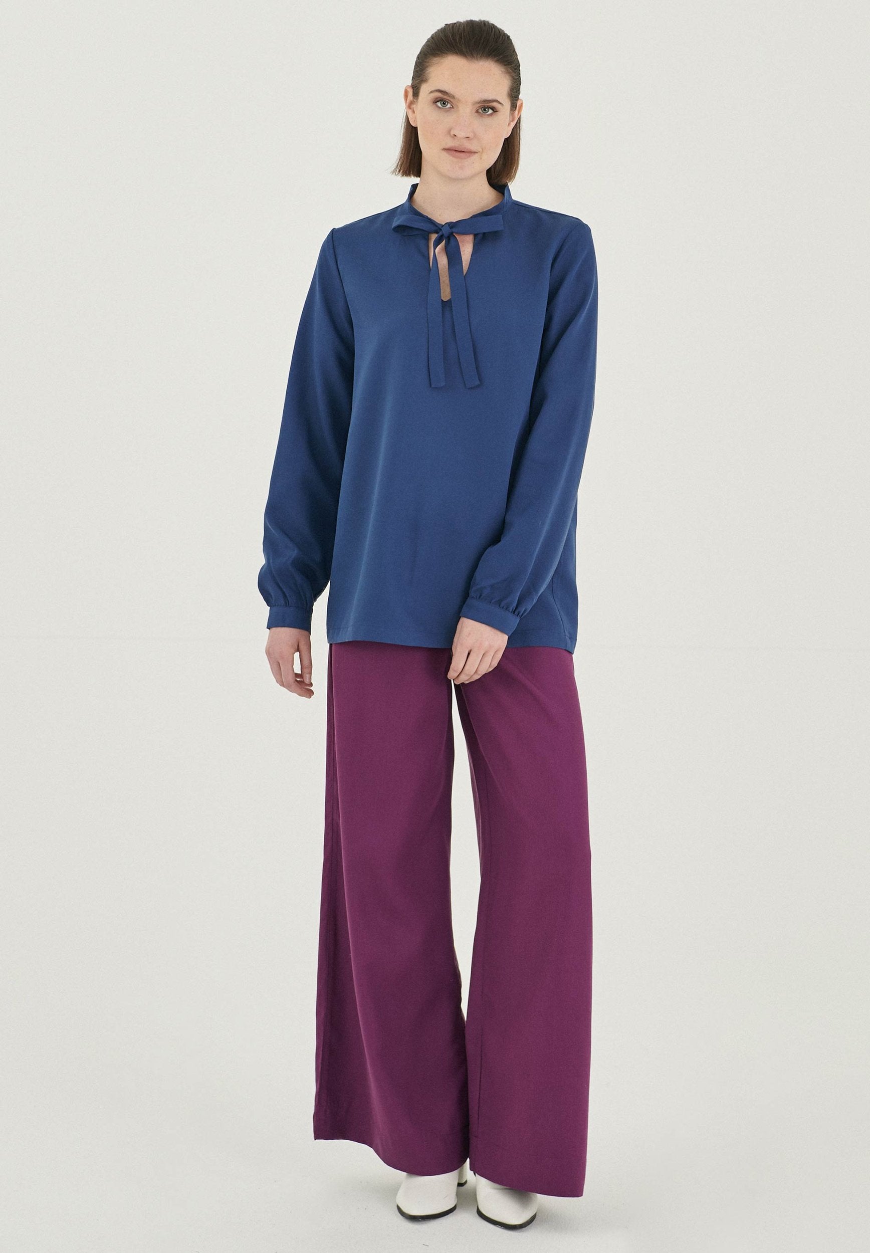 Langarm Bluse aus TENCEL™ Lyocell