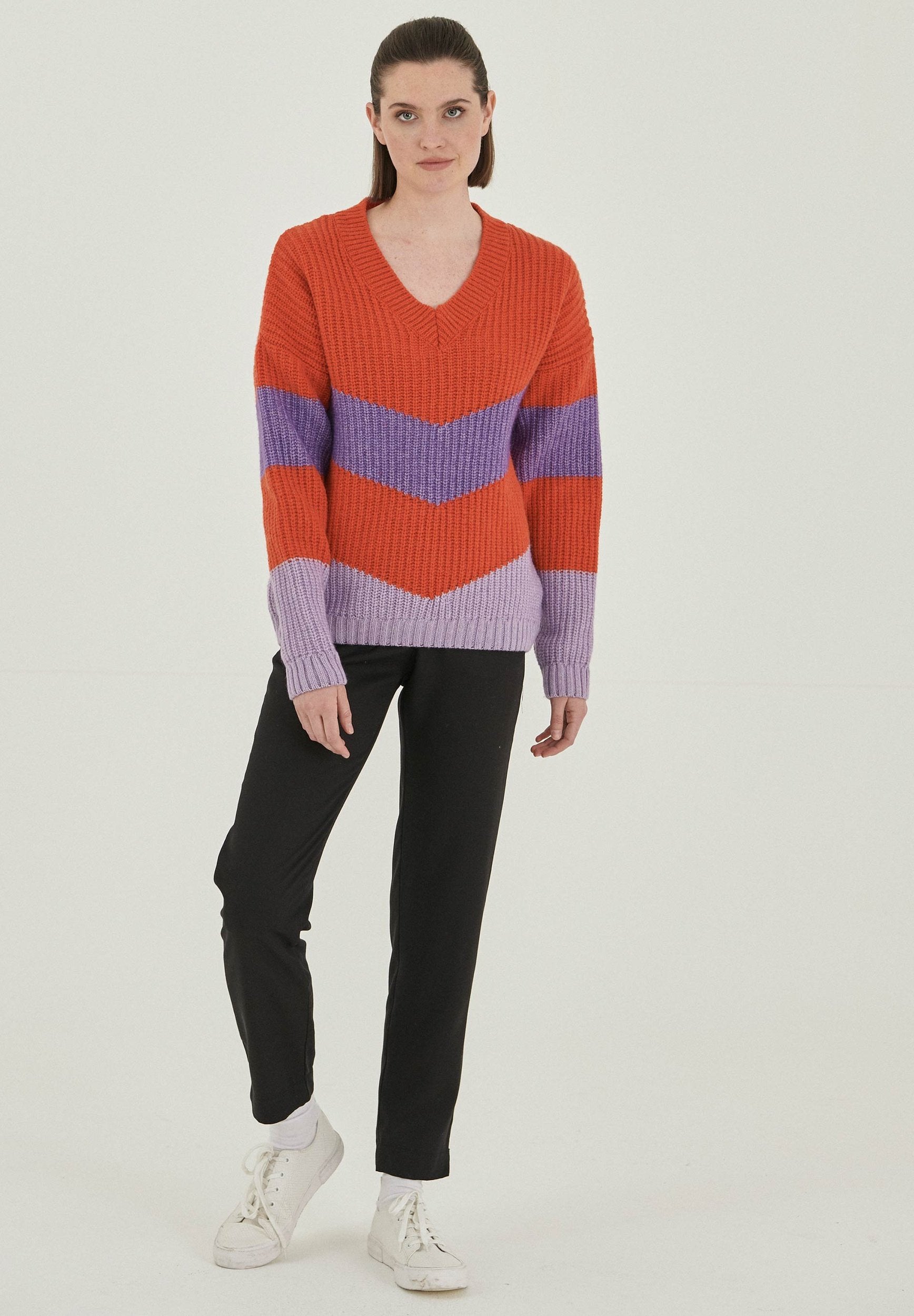 Pullover aus Bio-Merinowolle und Bio-Baumwolle