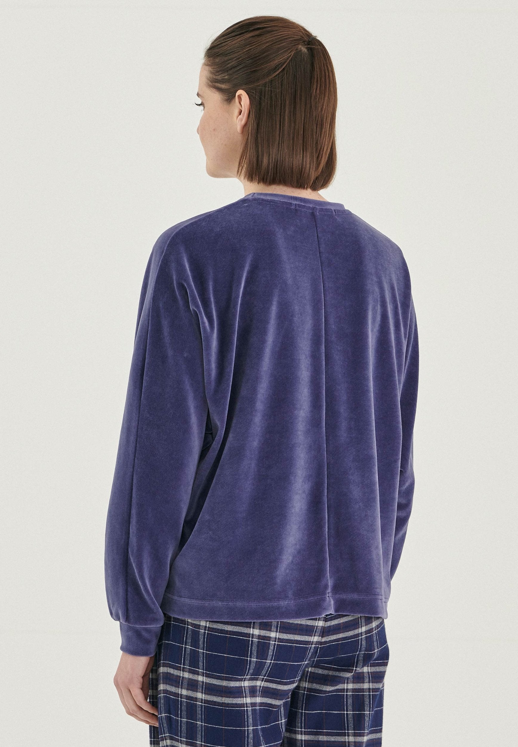 Samtbluse aus Bio-Baumwolle