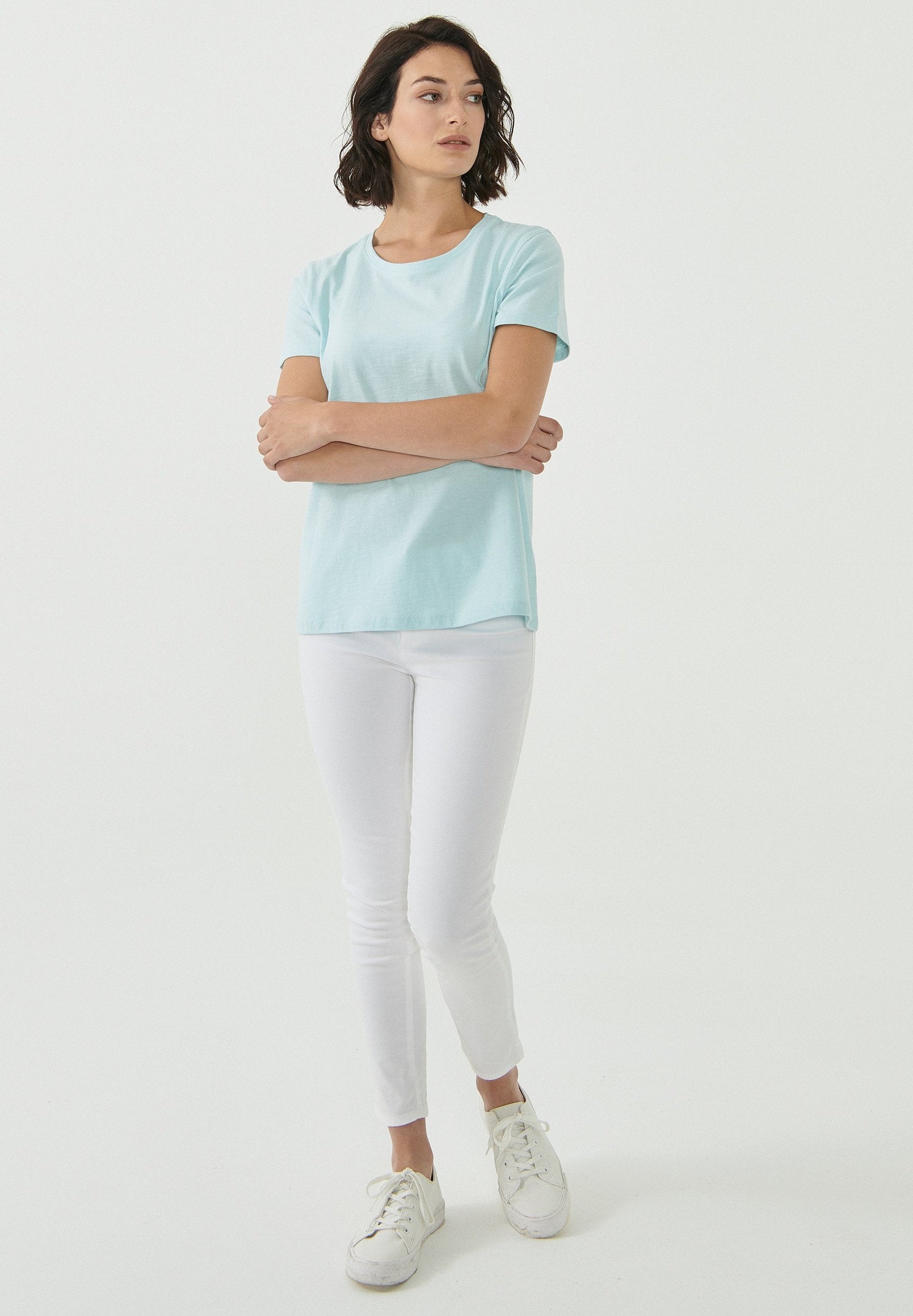 Basic T-Shirt aus Bio-Baumwolle