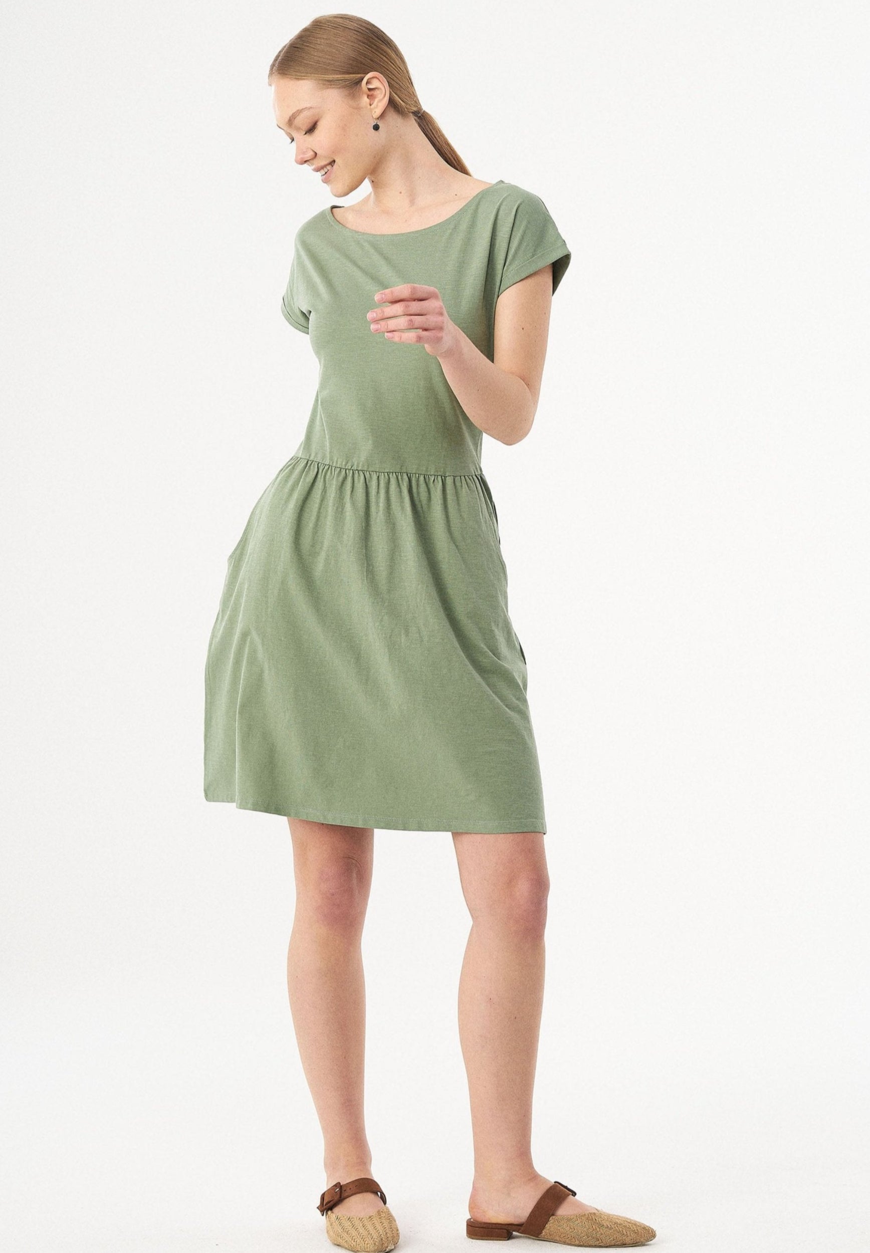 Slub-Jersey-Kleid aus Bio-Baumwolle