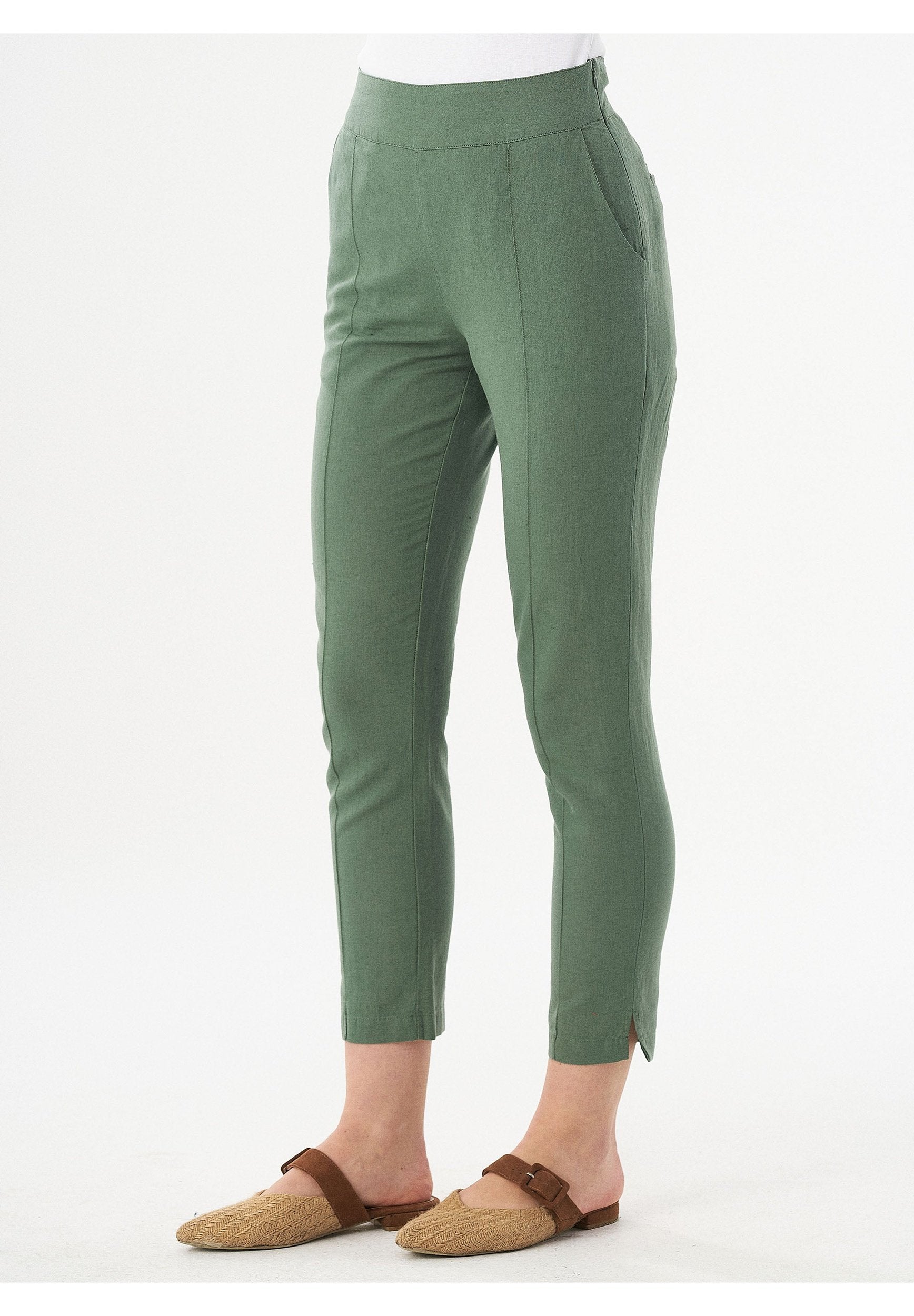 Hose aus Leinengemisch