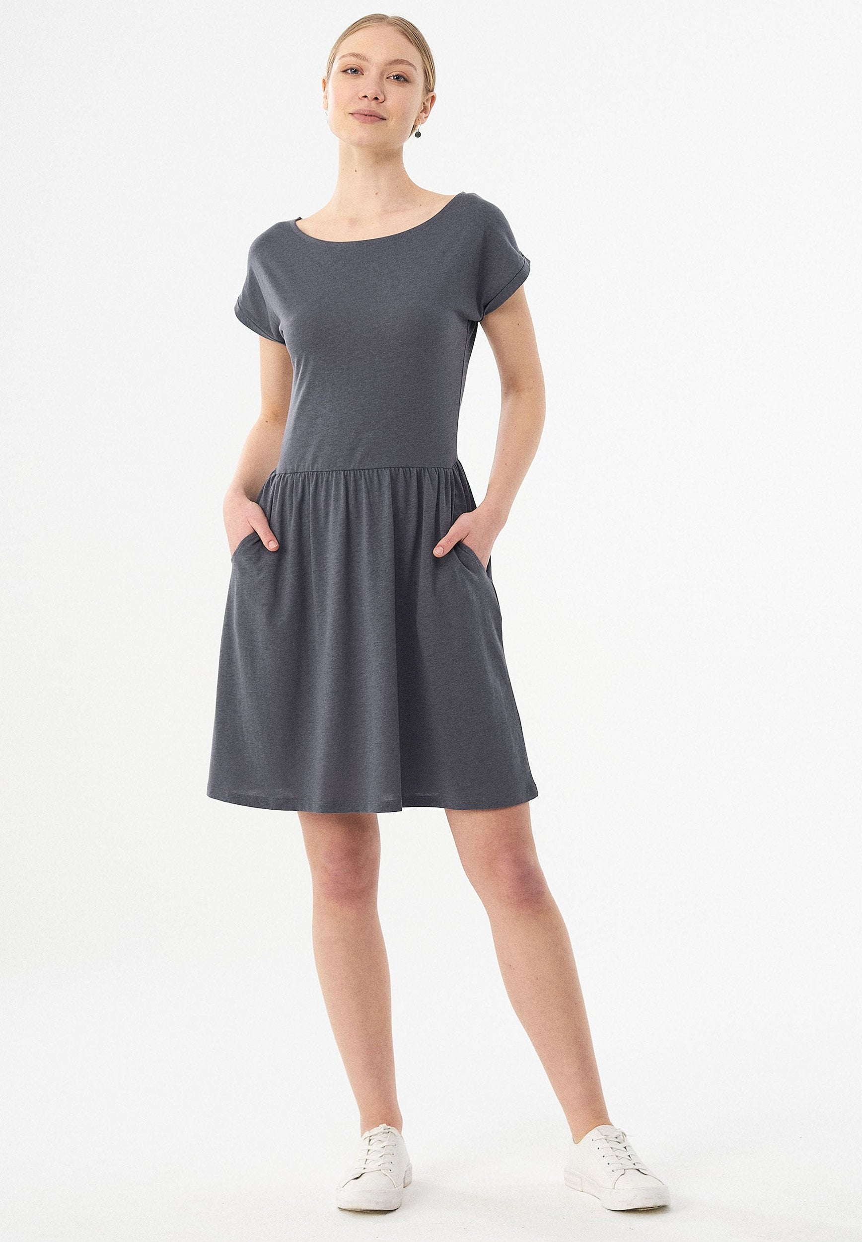 Jerseykleid aus TENCEL™ Lyocell und Bio-Baumwolle