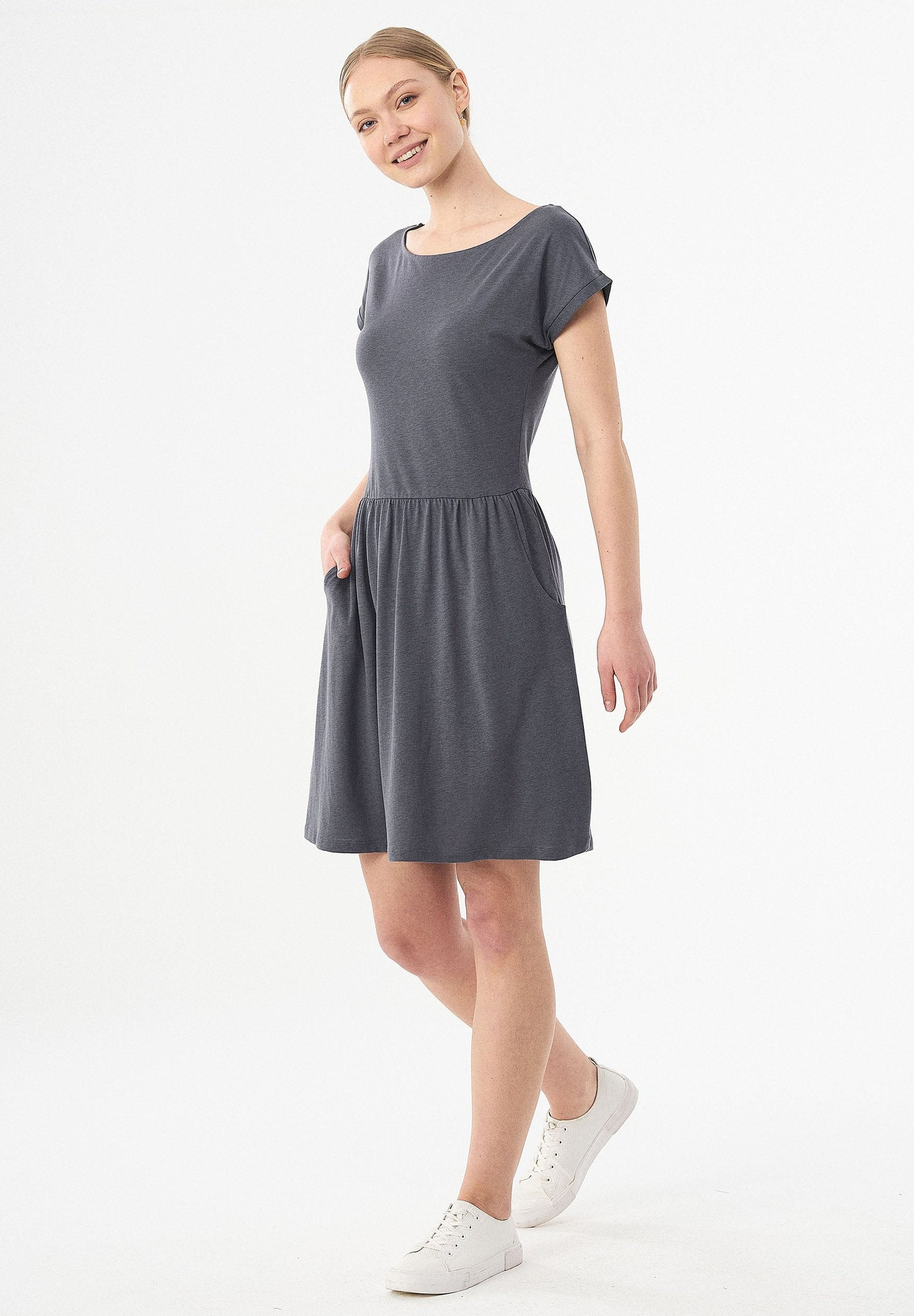 Jerseykleid aus TENCEL™ Lyocell und Bio-Baumwolle