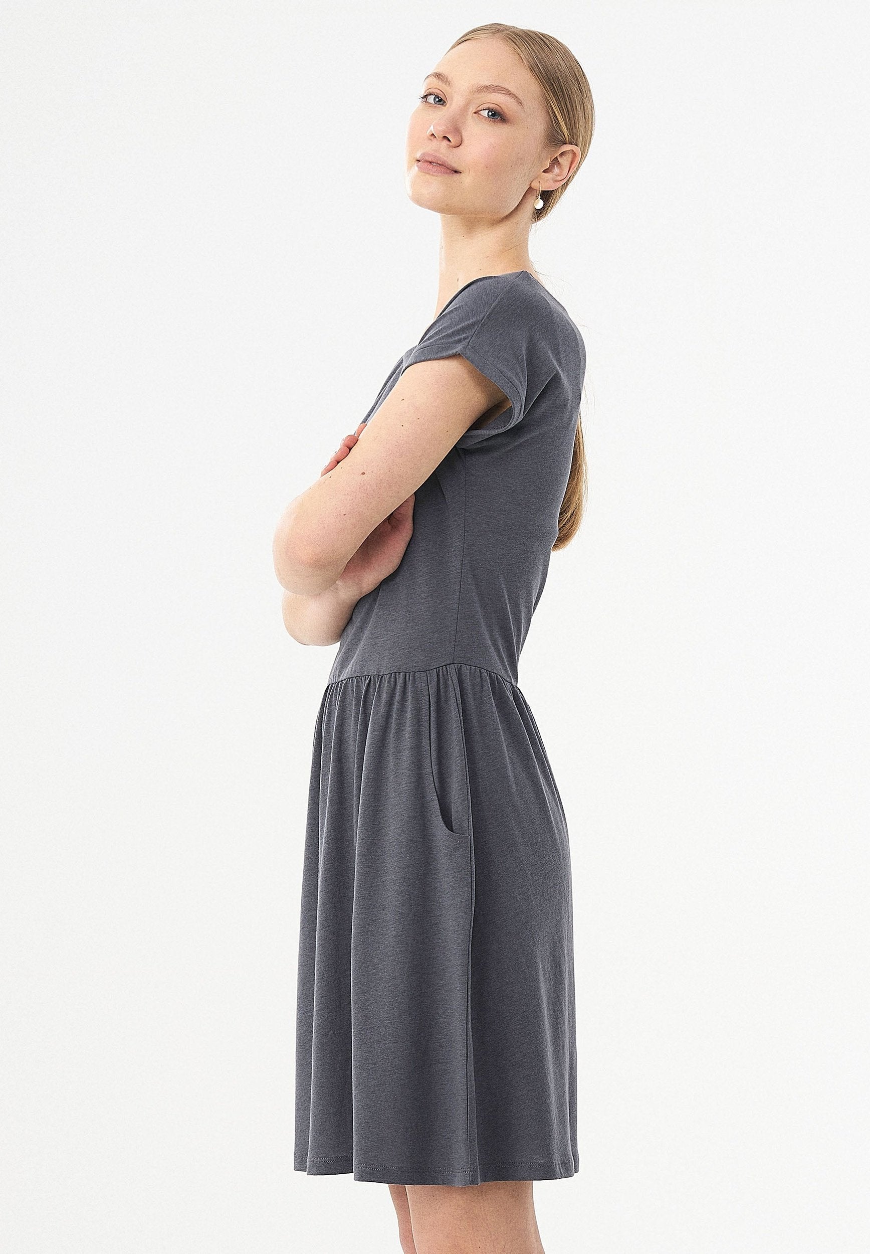 Jerseykleid aus TENCEL™ Lyocell und Bio-Baumwolle