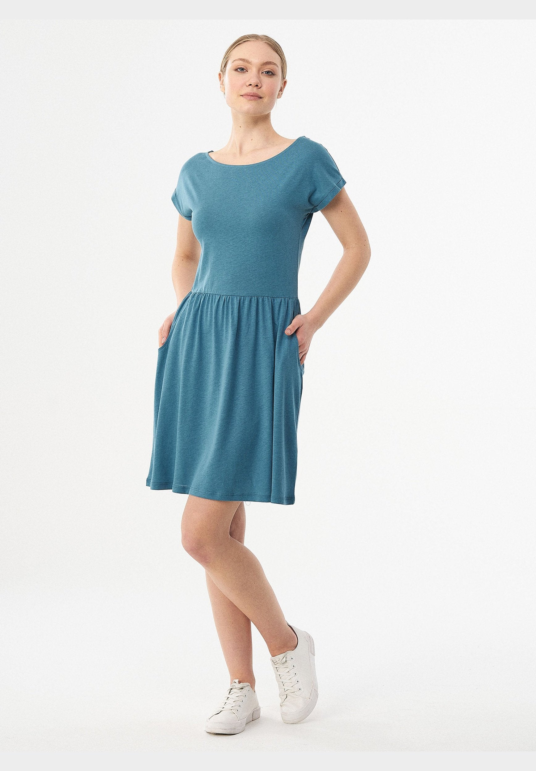 Jerseykleid aus TENCEL™ Lyocell und Bio-Baumwolle