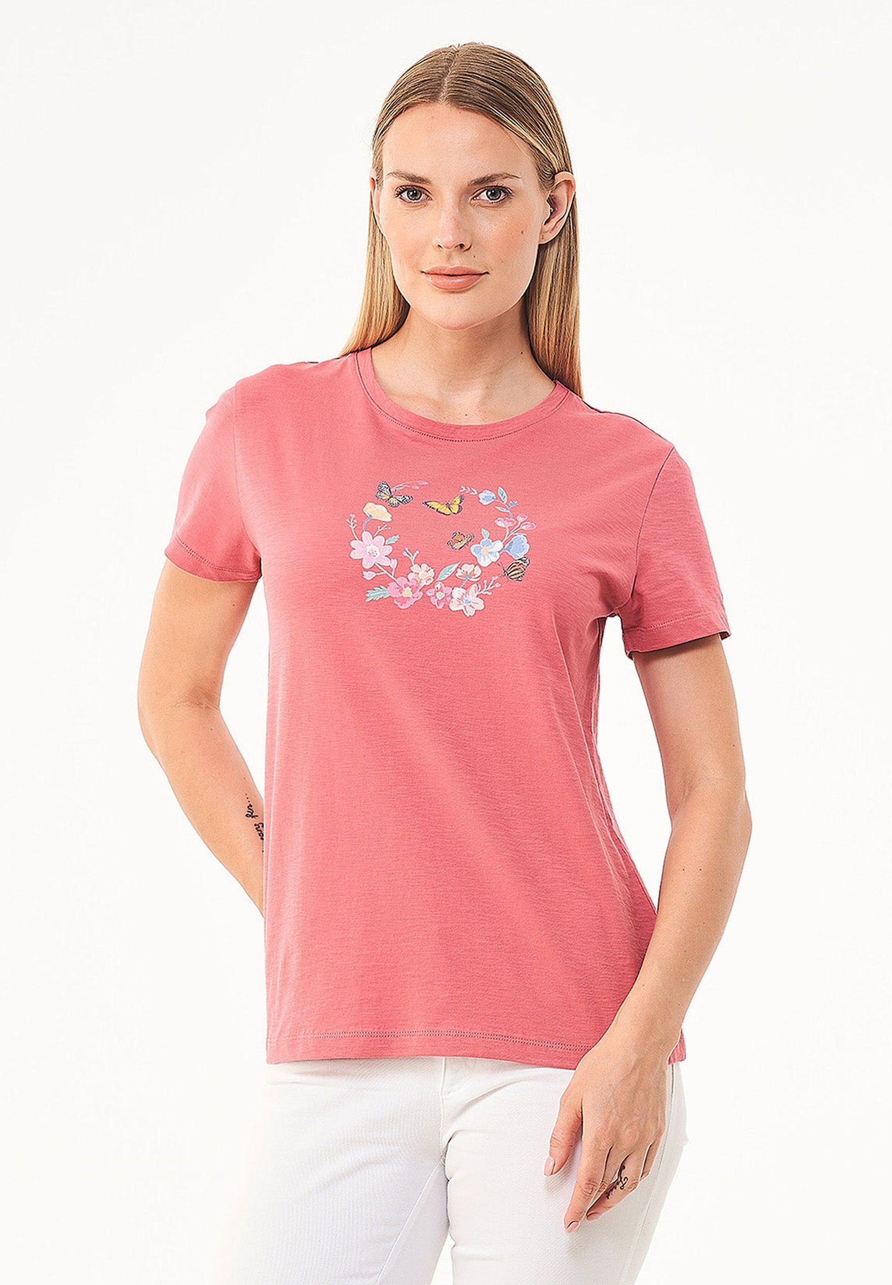 T-Shirt aus Bio-Baumwolle mit Print