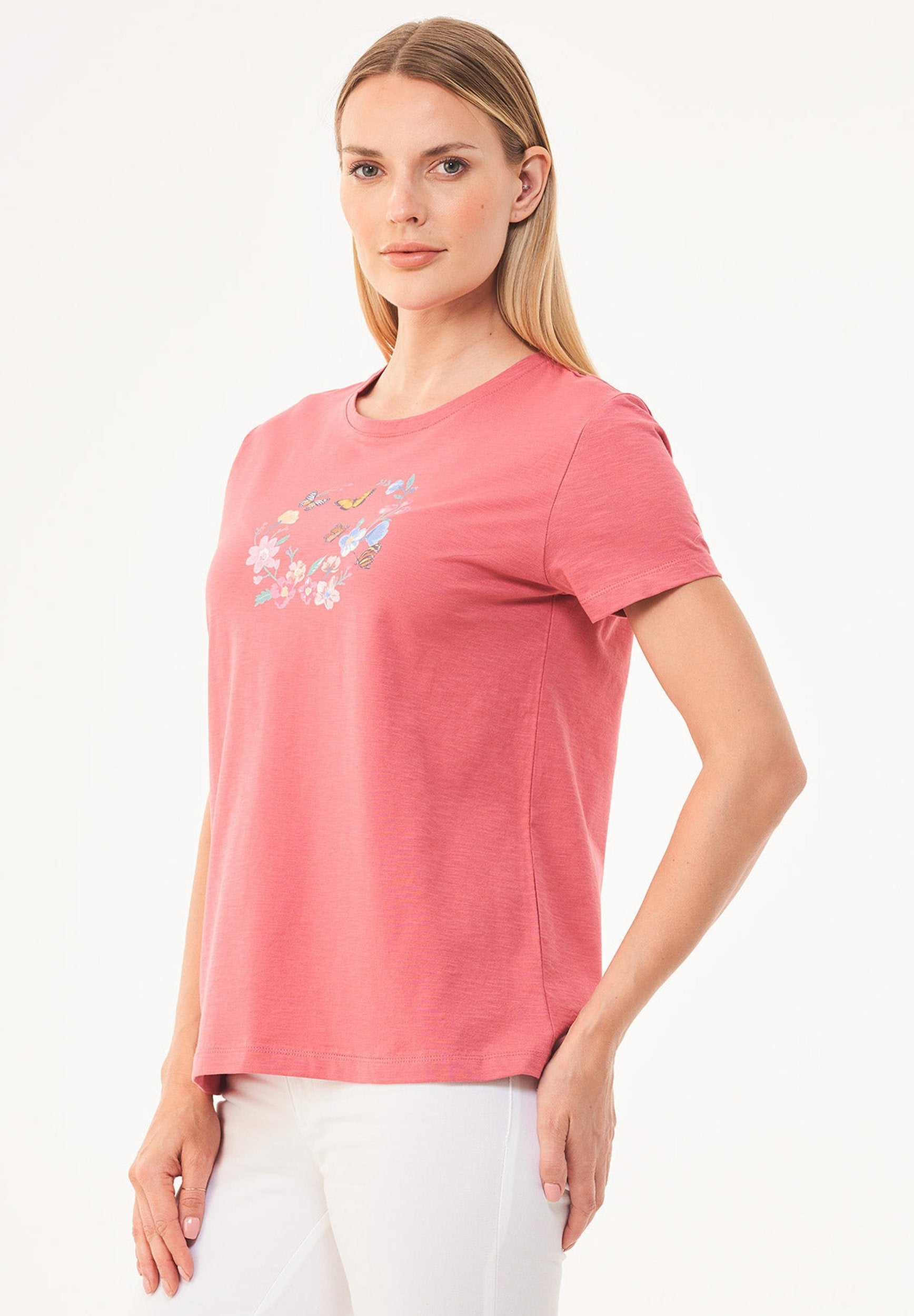 T-Shirt aus Bio-Baumwolle mit Print