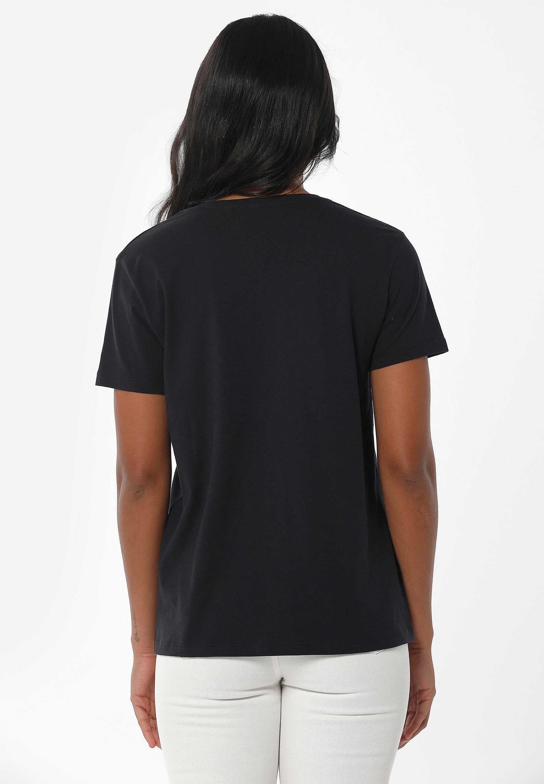 T-Shirt aus Bio-Baumwolle mit Stickerei