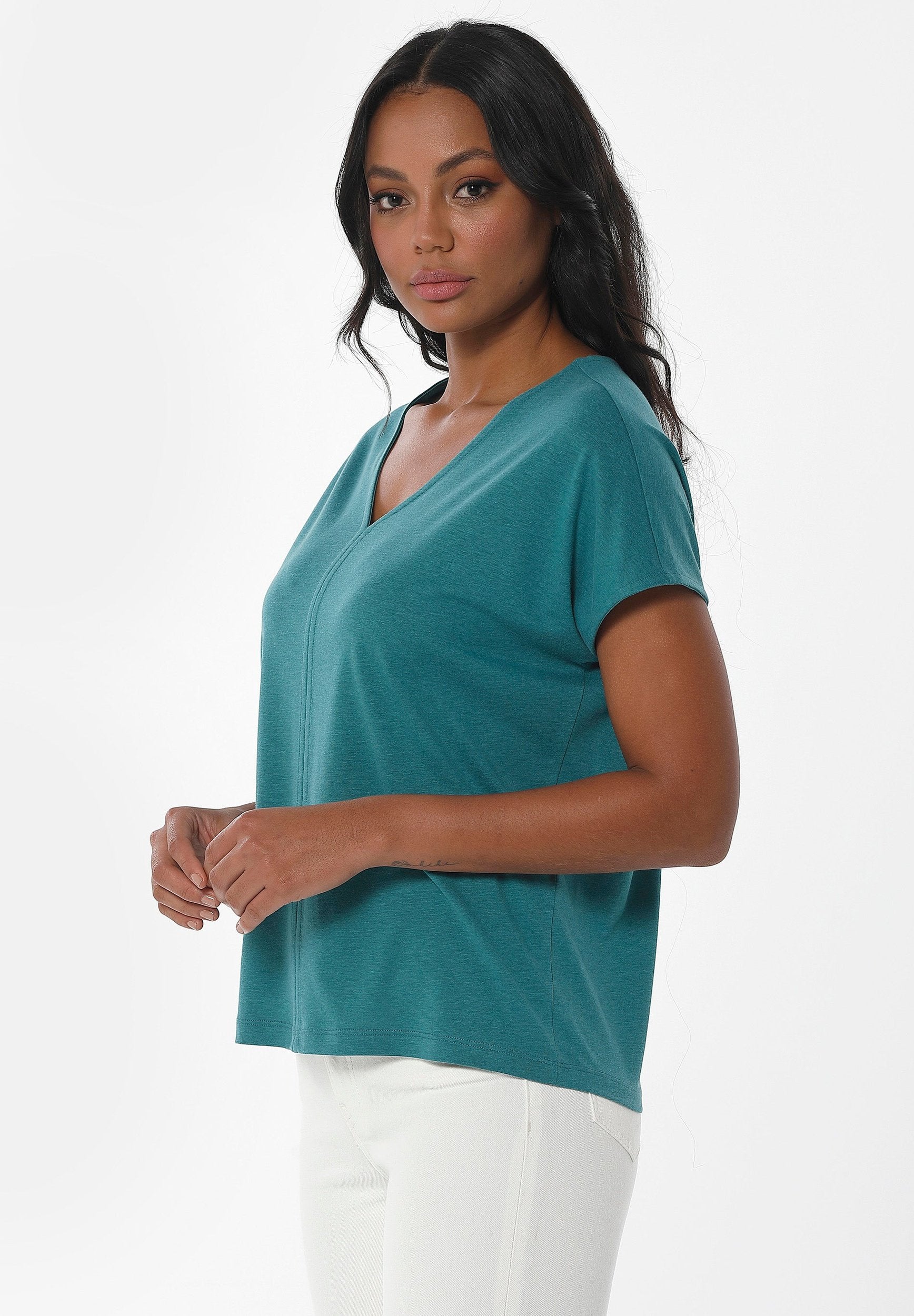 T-shirt aus TENCEL™ Lyocell und Bio-Baumwolle