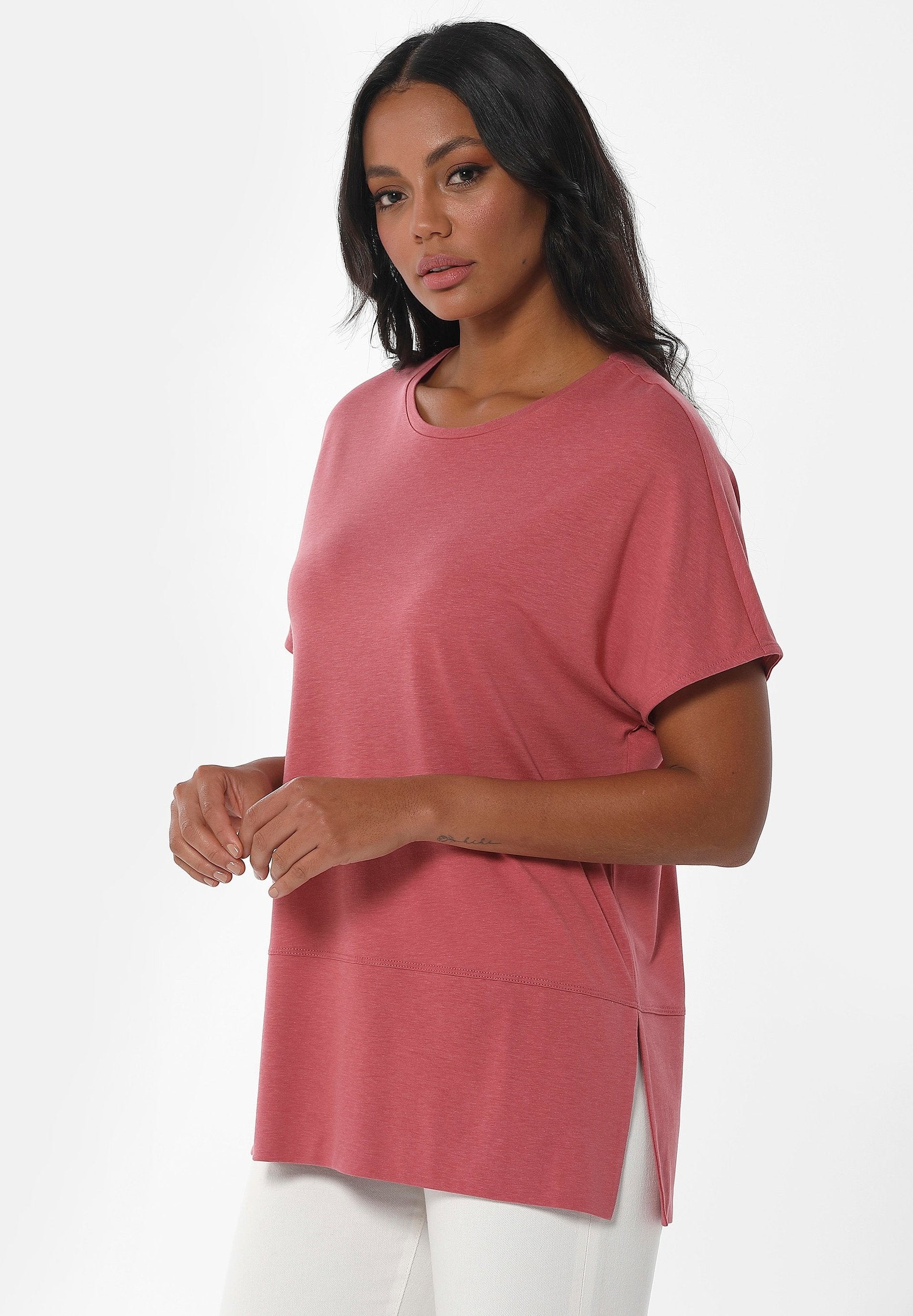 T-shirt aus TENCEL™ Lyocell und Bio-Baumwolle