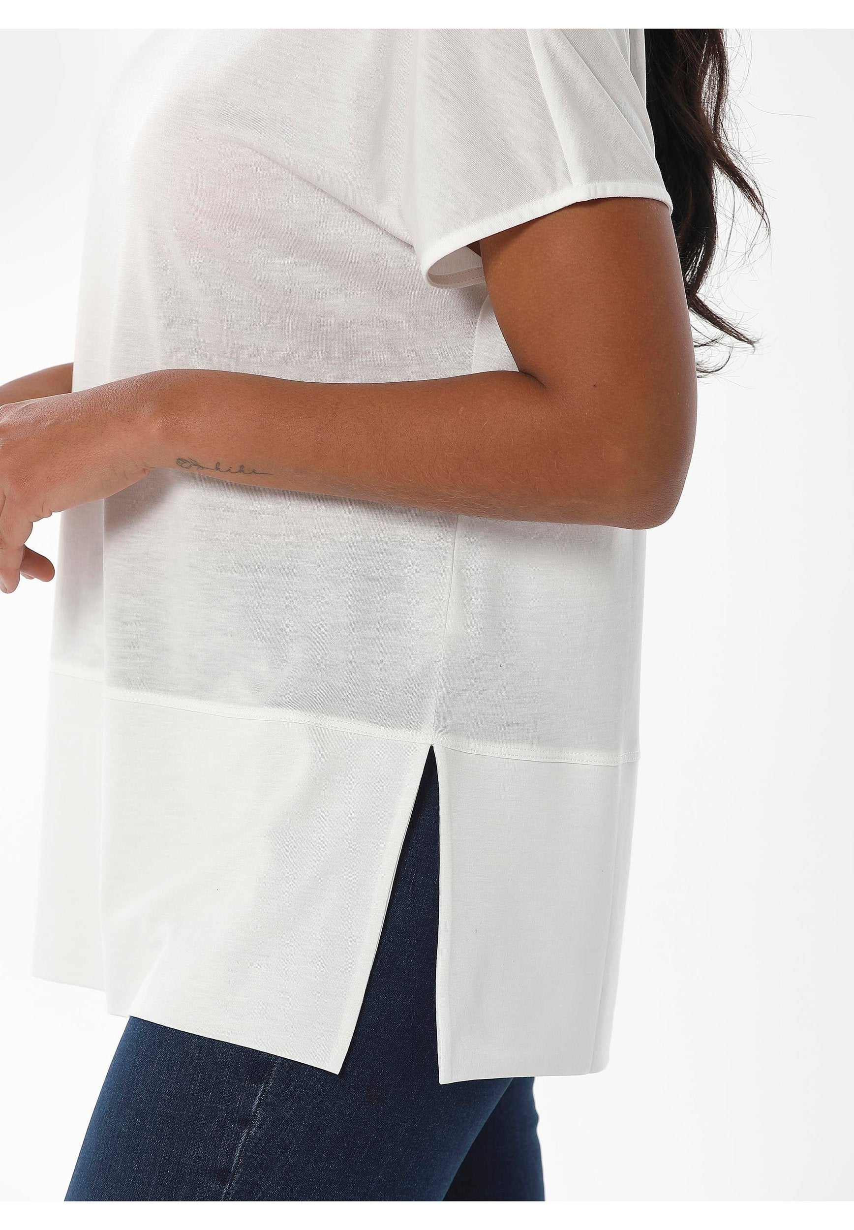 T-shirt aus TENCEL™ Lyocell und Bio-Baumwolle
