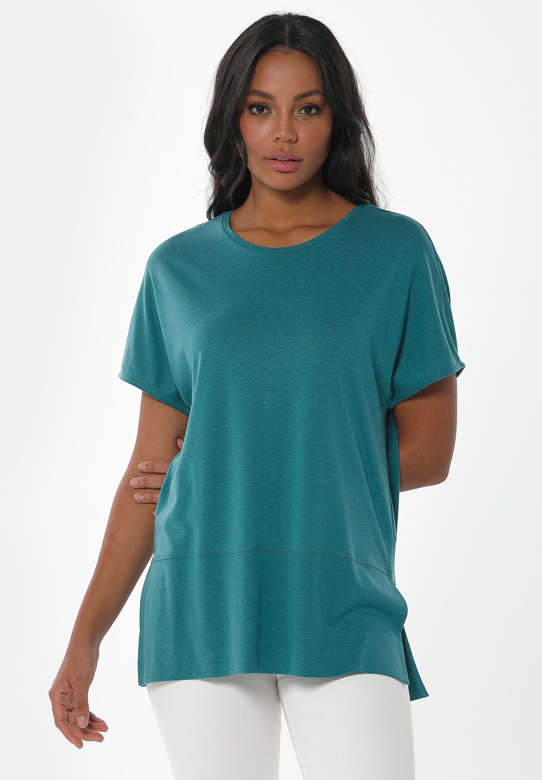 T-shirt aus TENCEL™ Lyocell und Bio-Baumwolle