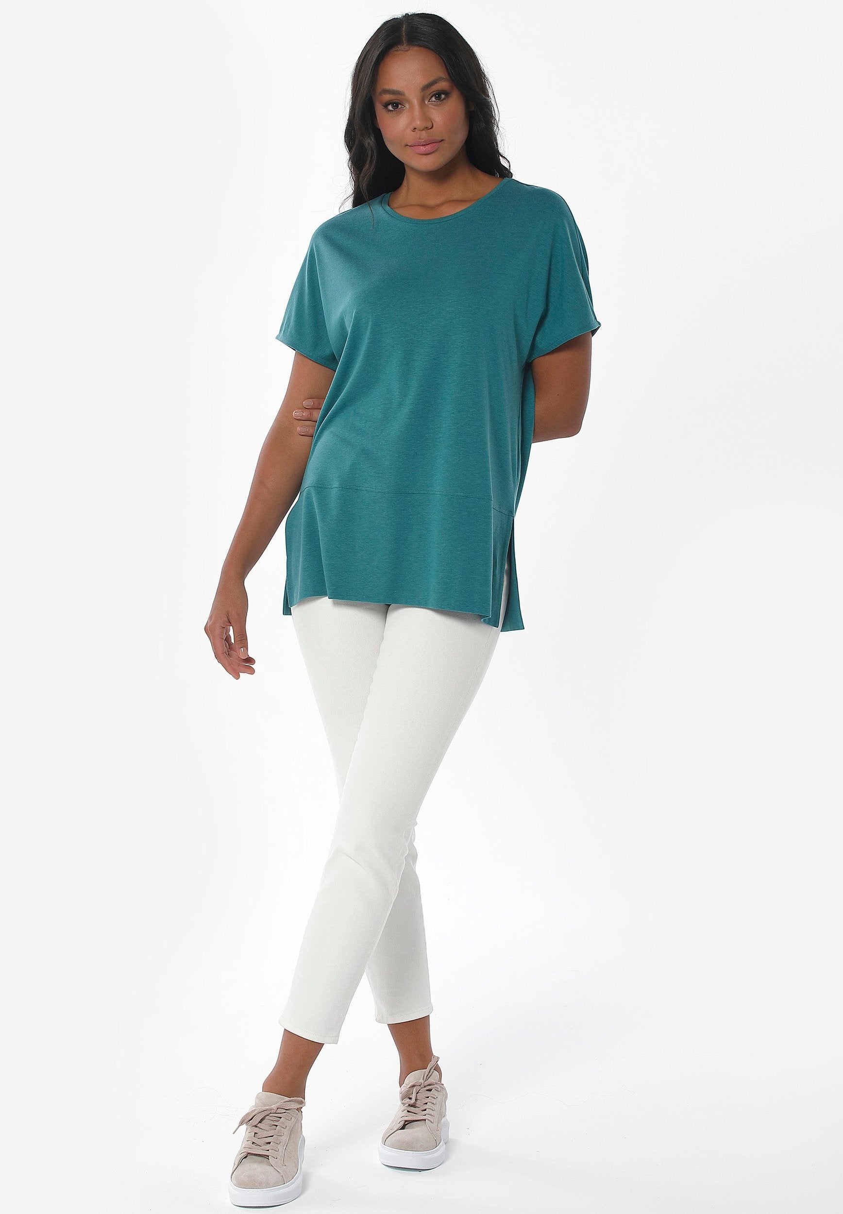 T-shirt aus TENCEL™ Lyocell und Bio-Baumwolle