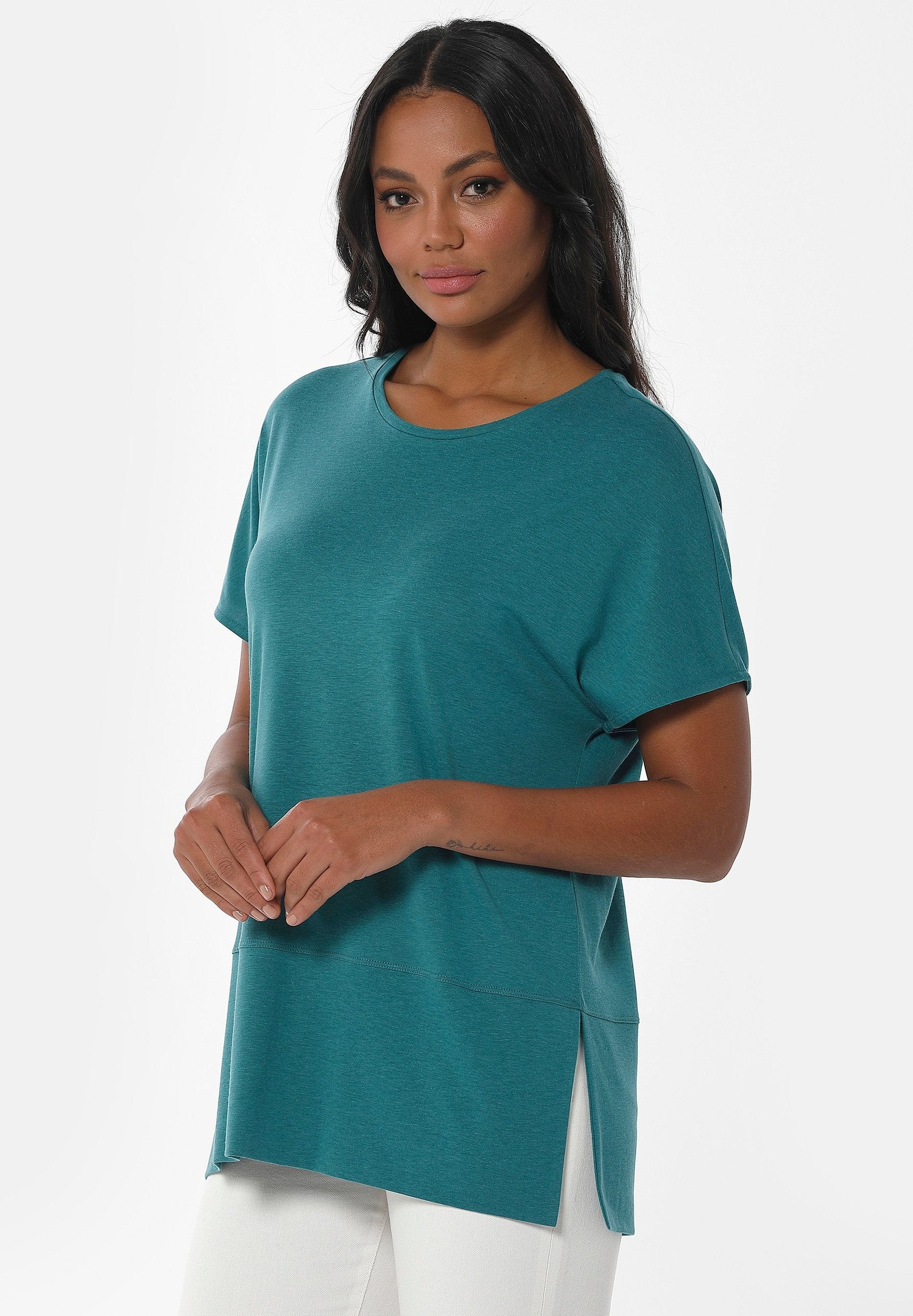 T-shirt aus TENCEL™ Lyocell und Bio-Baumwolle