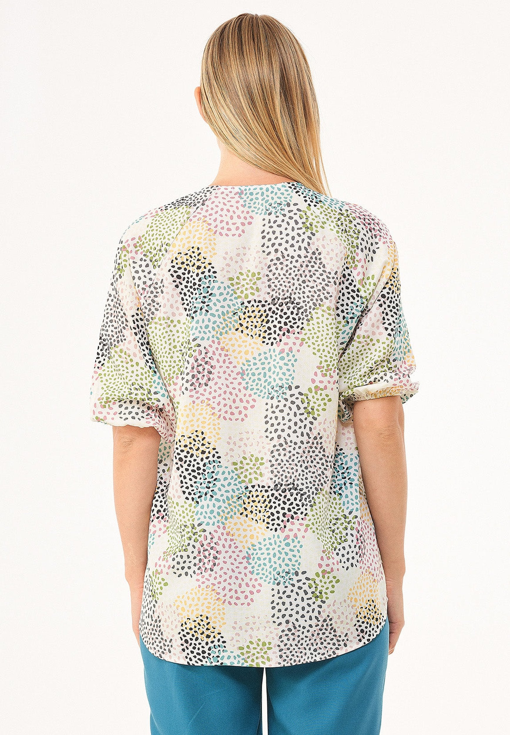 Bluse aus TENCEL™ Lyocell mit Allover-Print