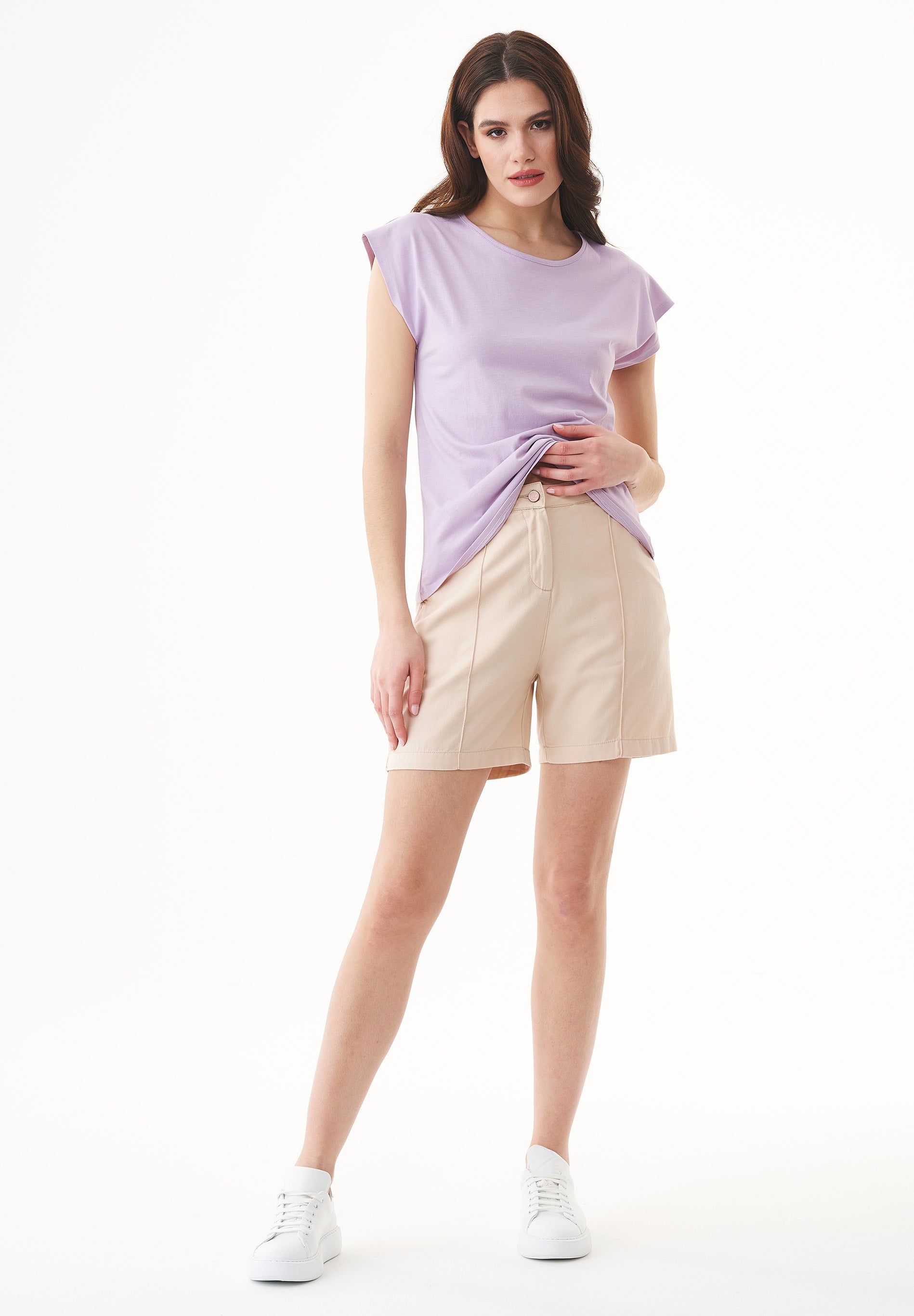 Shorts aus TENCEL™ Lyocell und Bio-Baumwolle