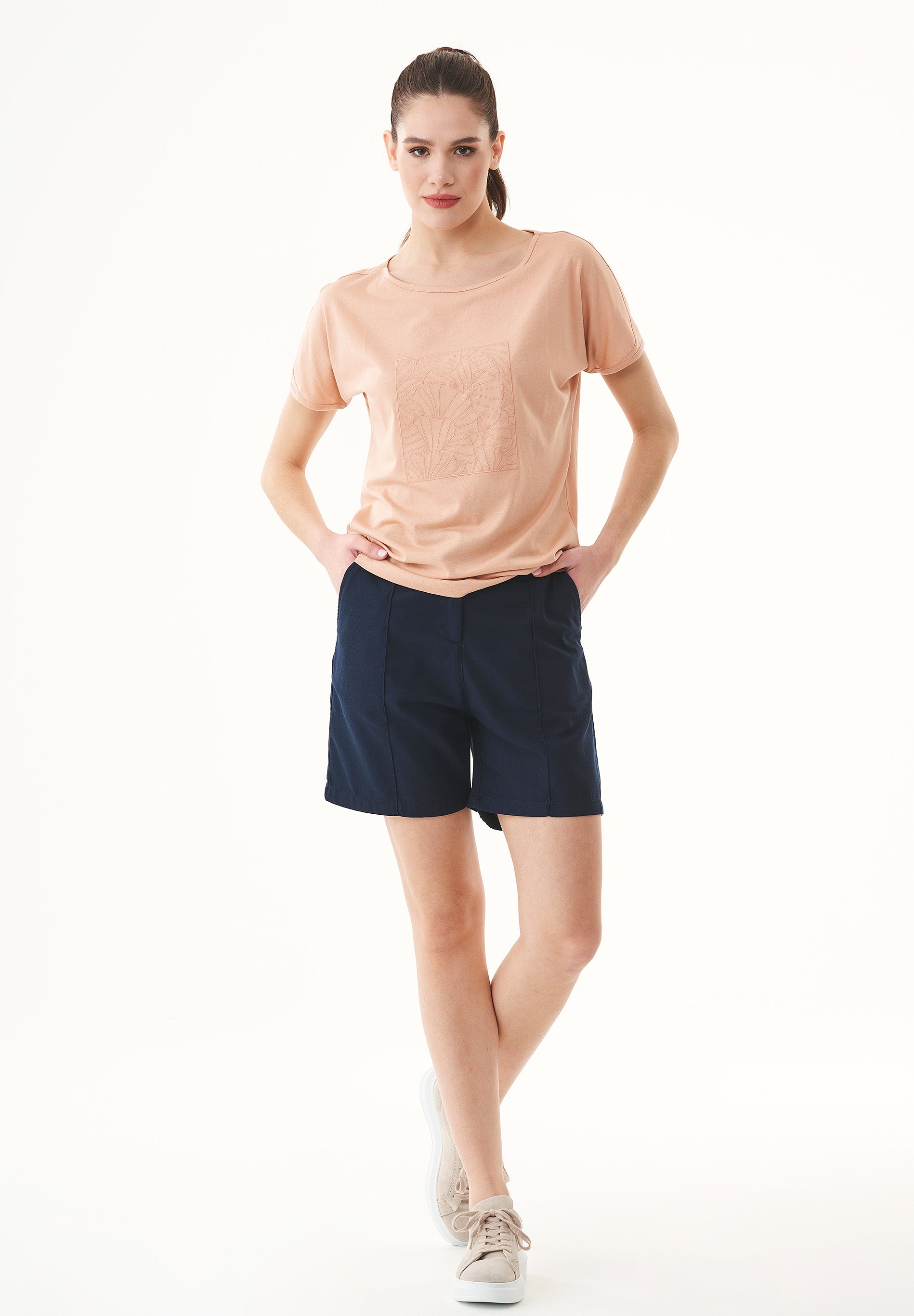 Shorts aus TENCEL™ Lyocell und Bio-Baumwolle