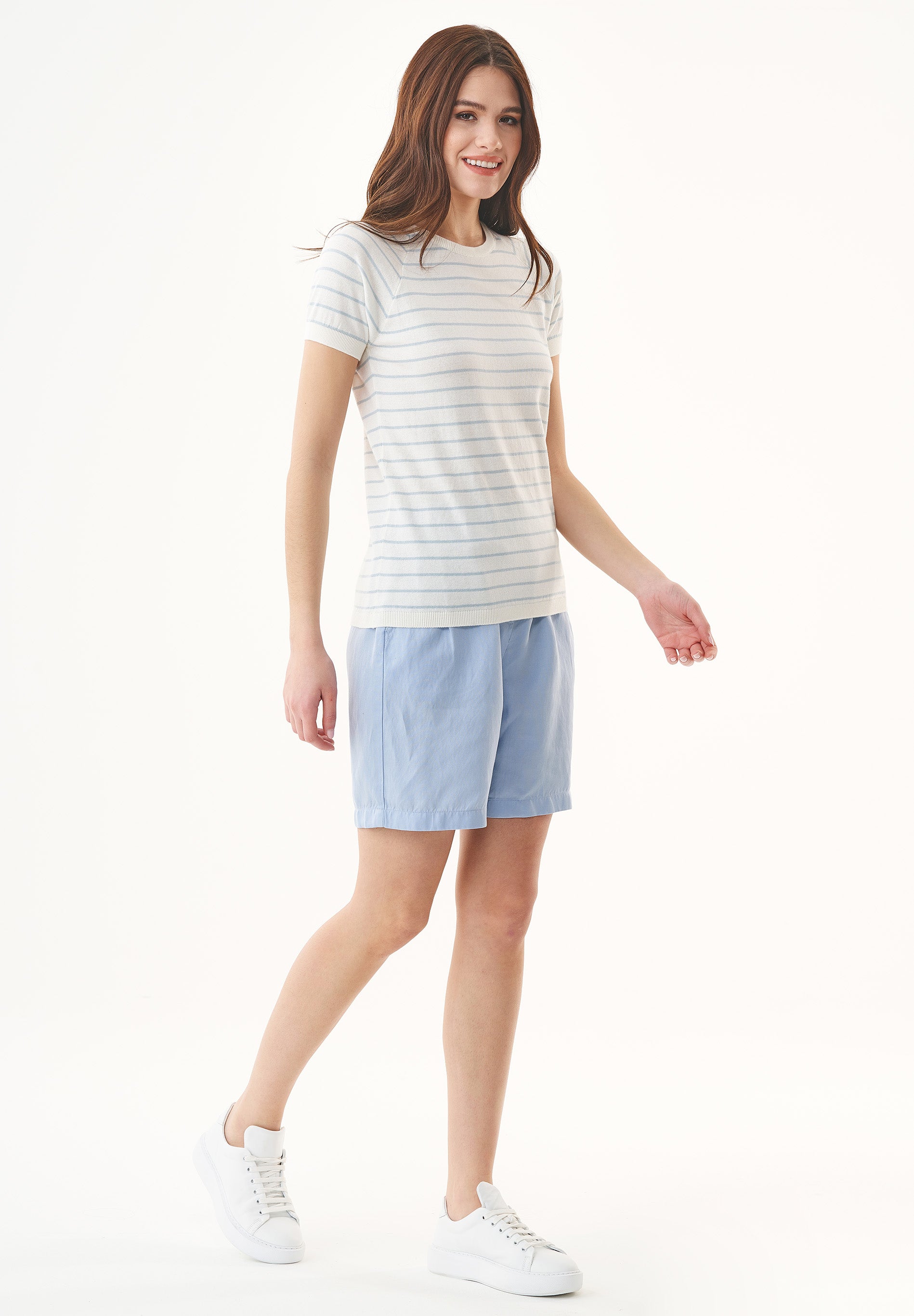 Shorts aus TENCEL™ Lyocell und Leinen