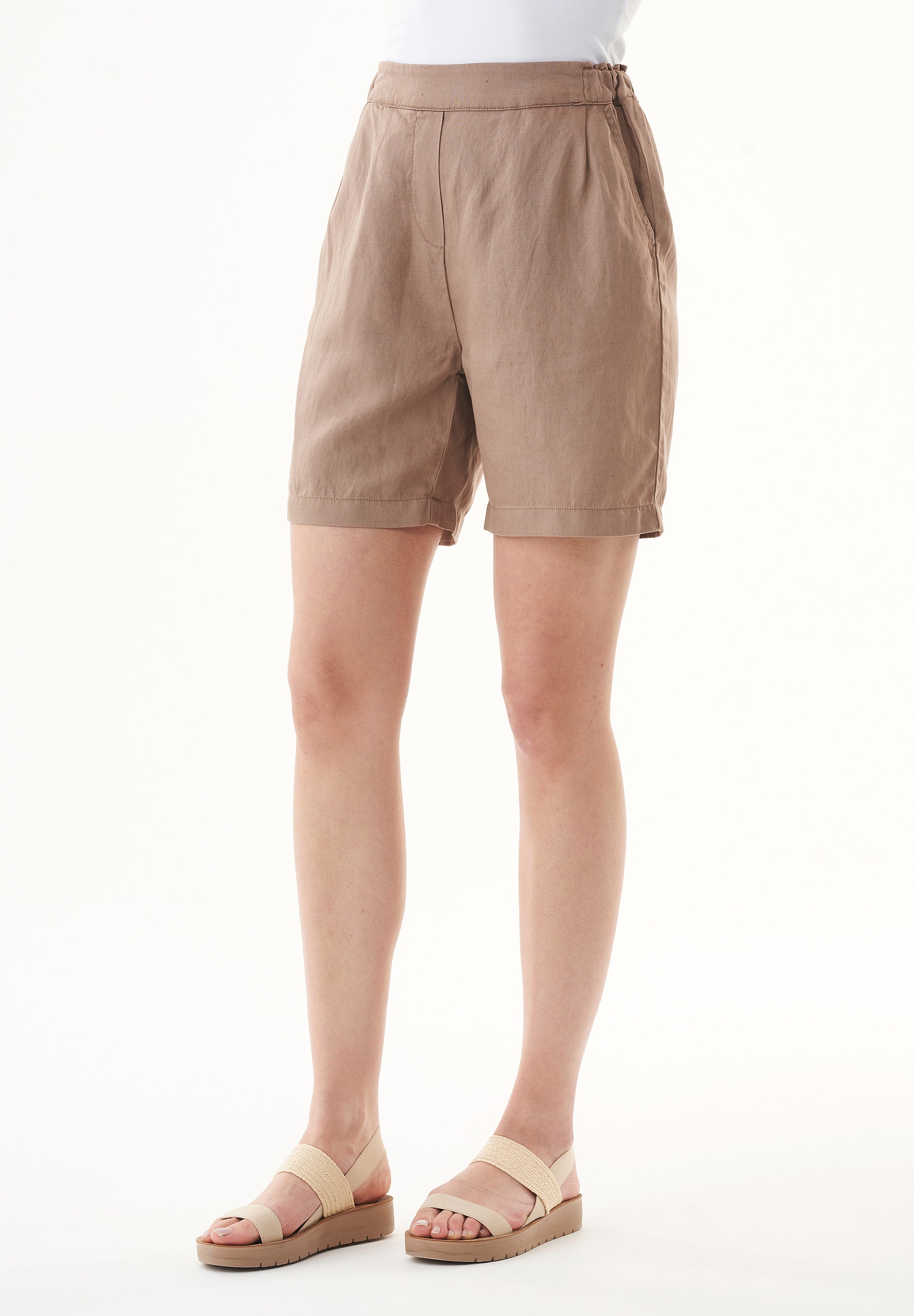 Shorts aus TENCEL™ Lyocell und Leinen