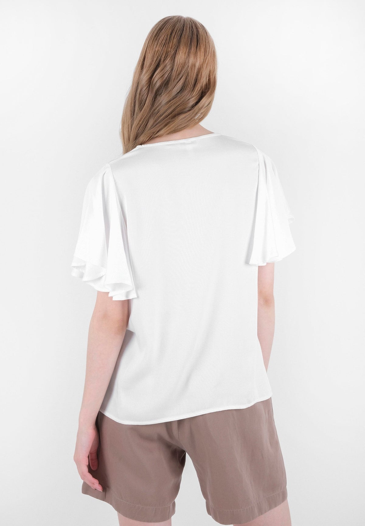 Bluse aus LENZING™ ECOVERO™ mit Volantärmeln – Ansicht 4