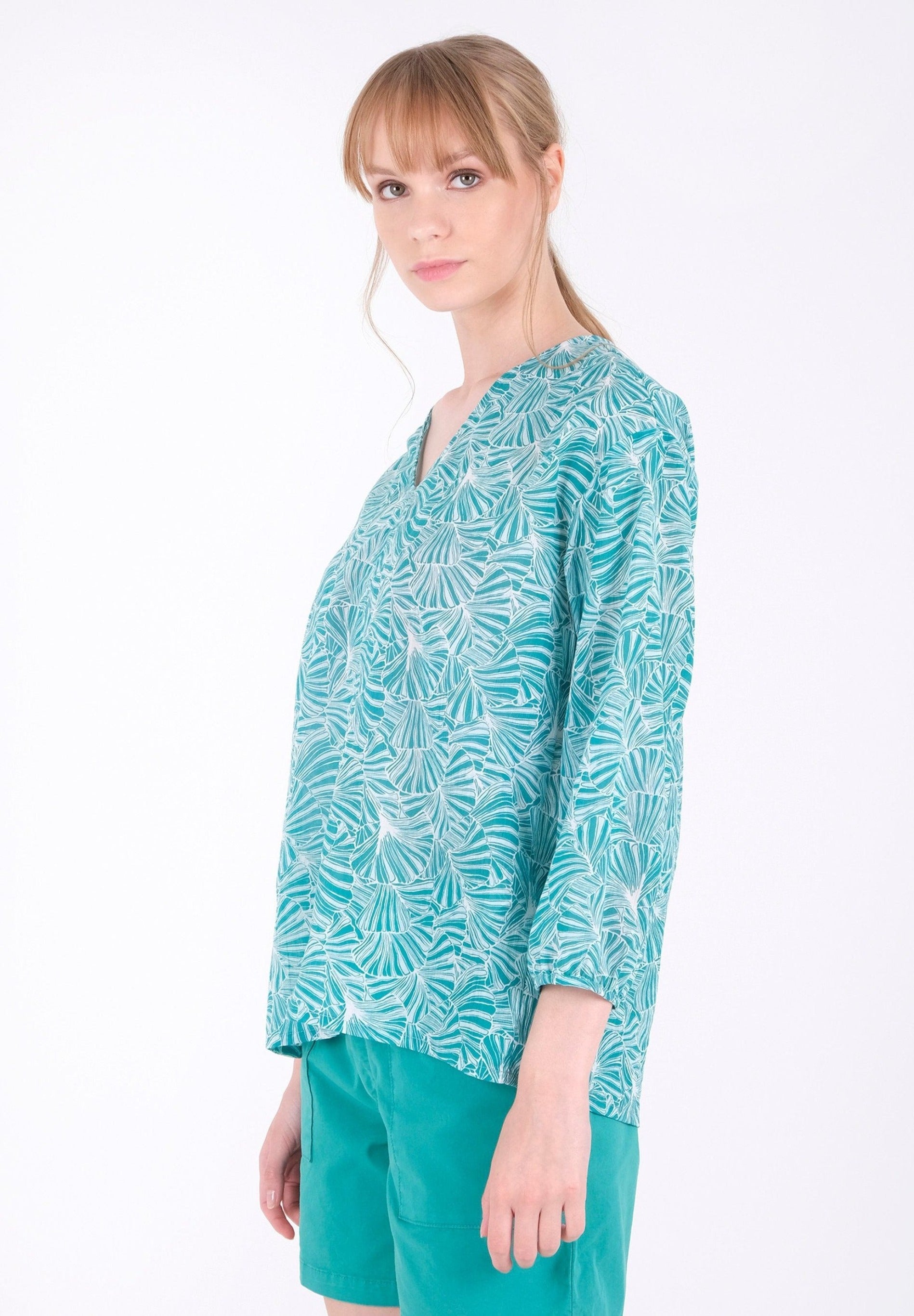 Bluse aus Bio-Baumwoll-Voile